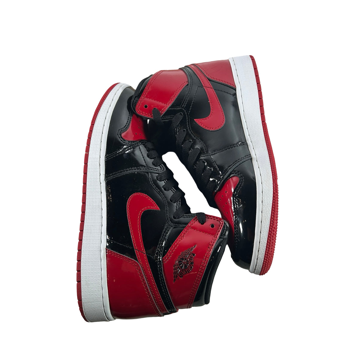 575441 063 Jordan 1 Retro High OG Patent Bred (GS) [USED] - 6.5 Y (Used4)