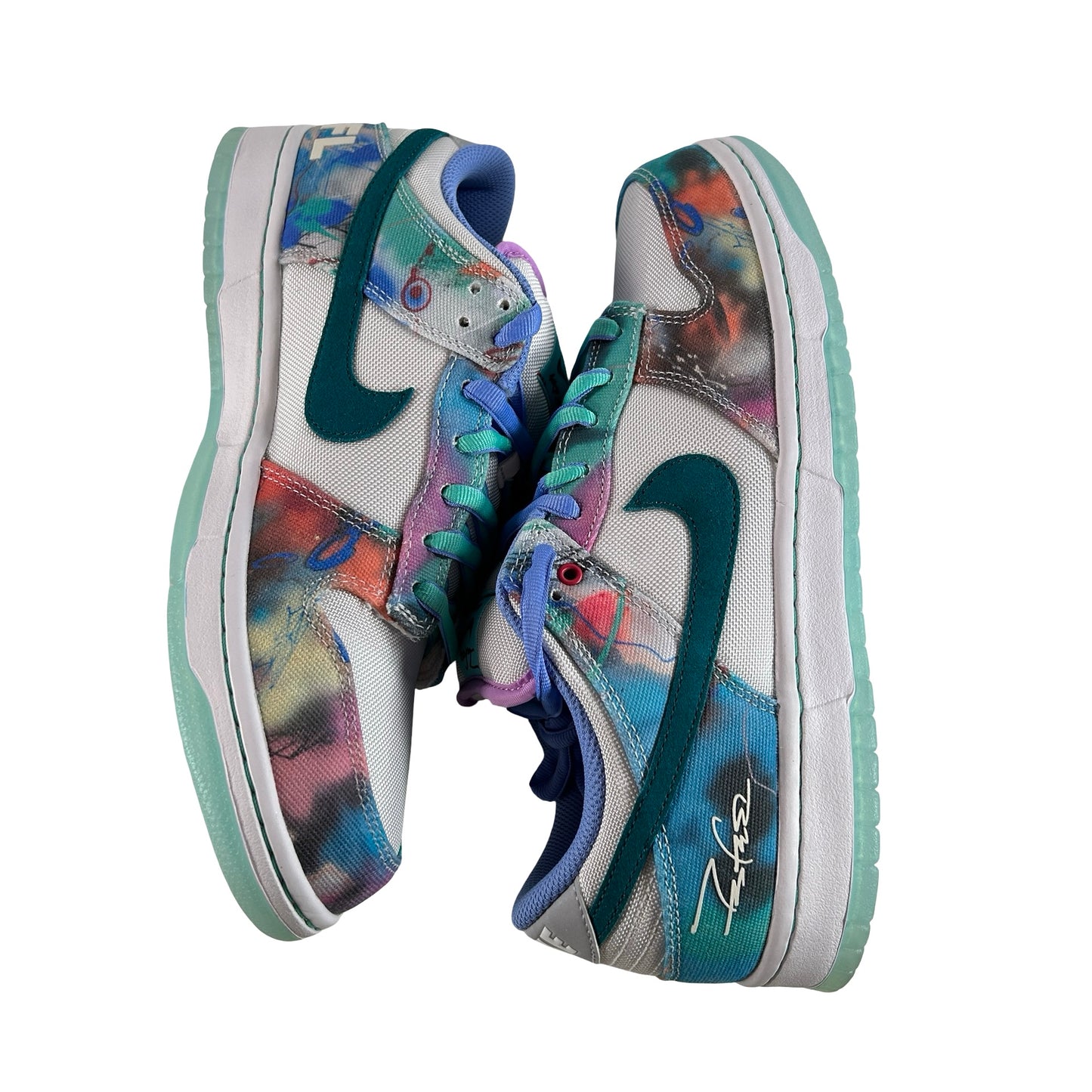 HF6061 400 Nike SB Dunk Low Futura Laboratories Bleached Aqua [USED] - 11 M (Used)