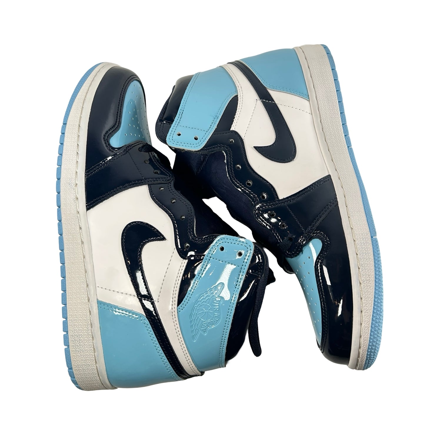 CD0461 401 Jordan 1 Retro High UNC Patent (Women's) [CONDITIONAL] [NO BOX] - 10.5 W (Lightly Stained Midsole)