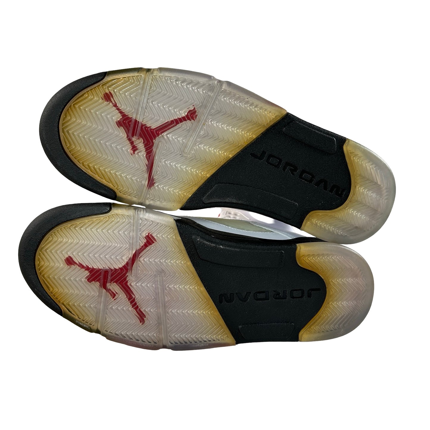 136027 100 Air Jordan 5 Retro Fire Red (2013) - 10 M (Yellowing2)