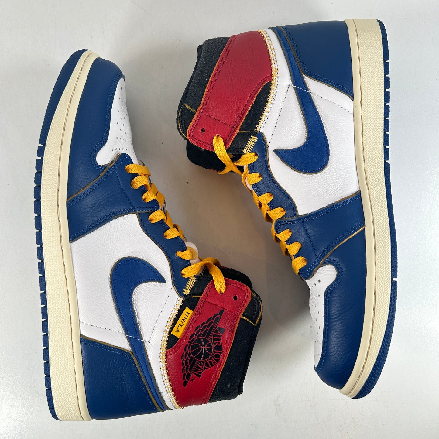 BV1300 146 Jordan 1 Union Storm Blue Toe [USED] - 10.5 M (Used)