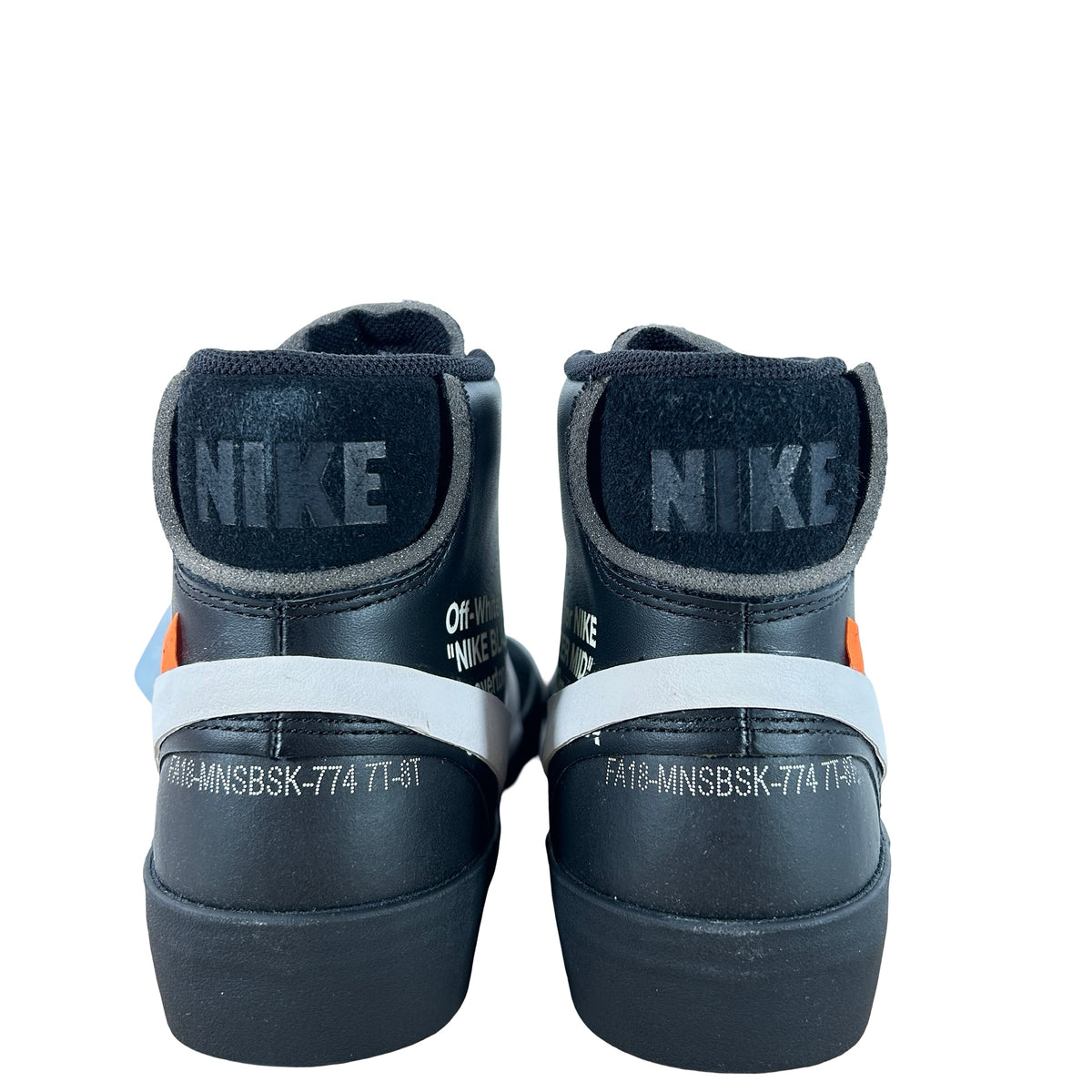 AA3832 001 Nike Blazer Off-White Black - 8.5 M (Yellowing)