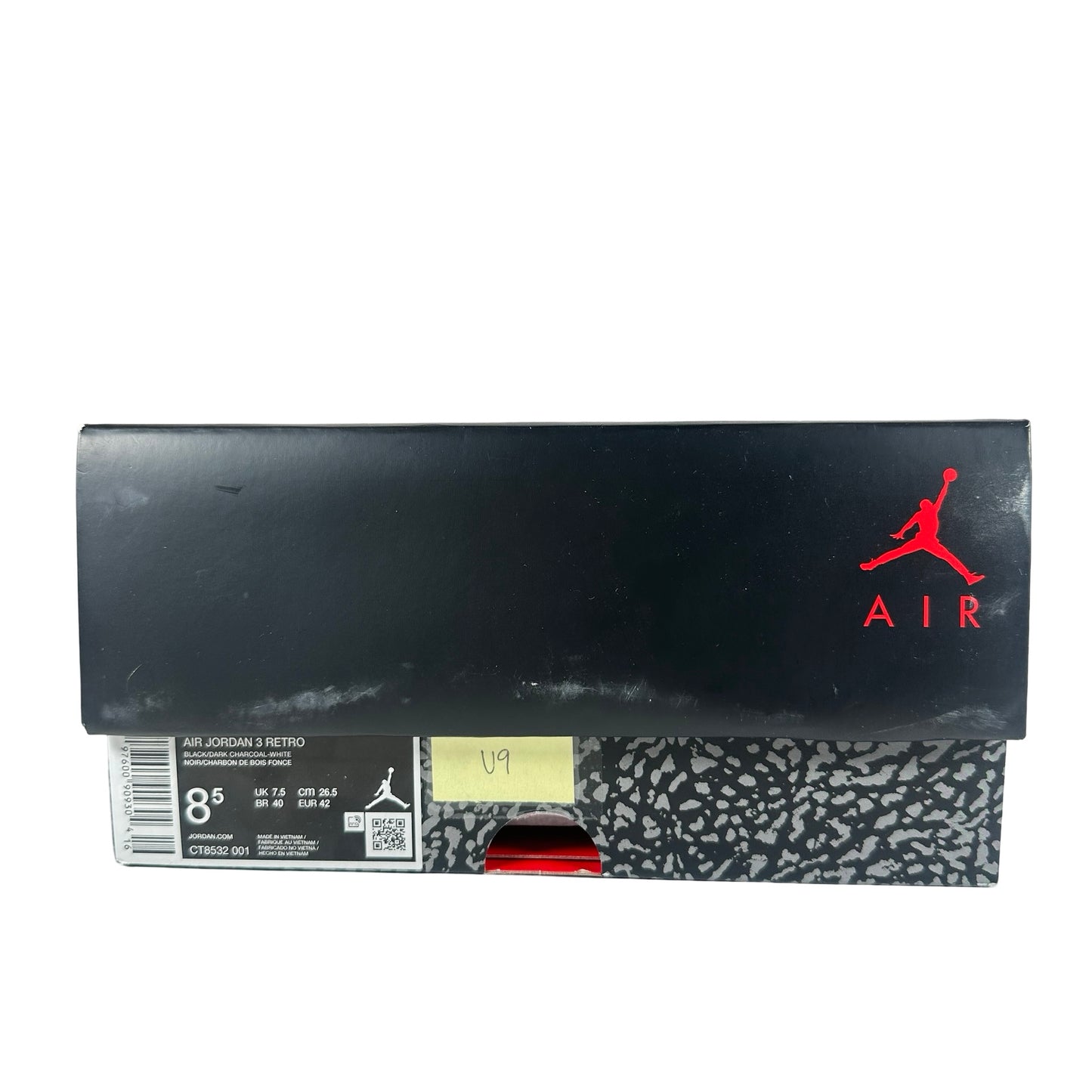 CT8532 001 Jordan 3 Retro Black Cat (2025) [USED] - 8.5 M (Used5)
