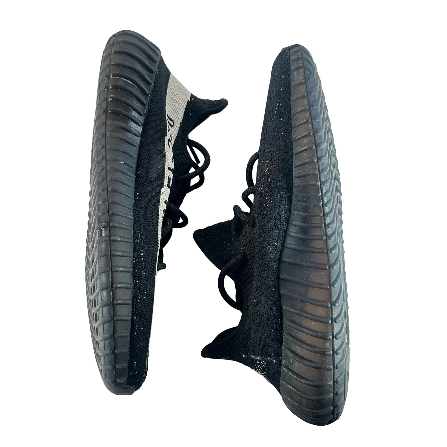 BY1604 Adidas Yeezy Boost 350 V2 Core Black White [USED] - 9 M (Used)