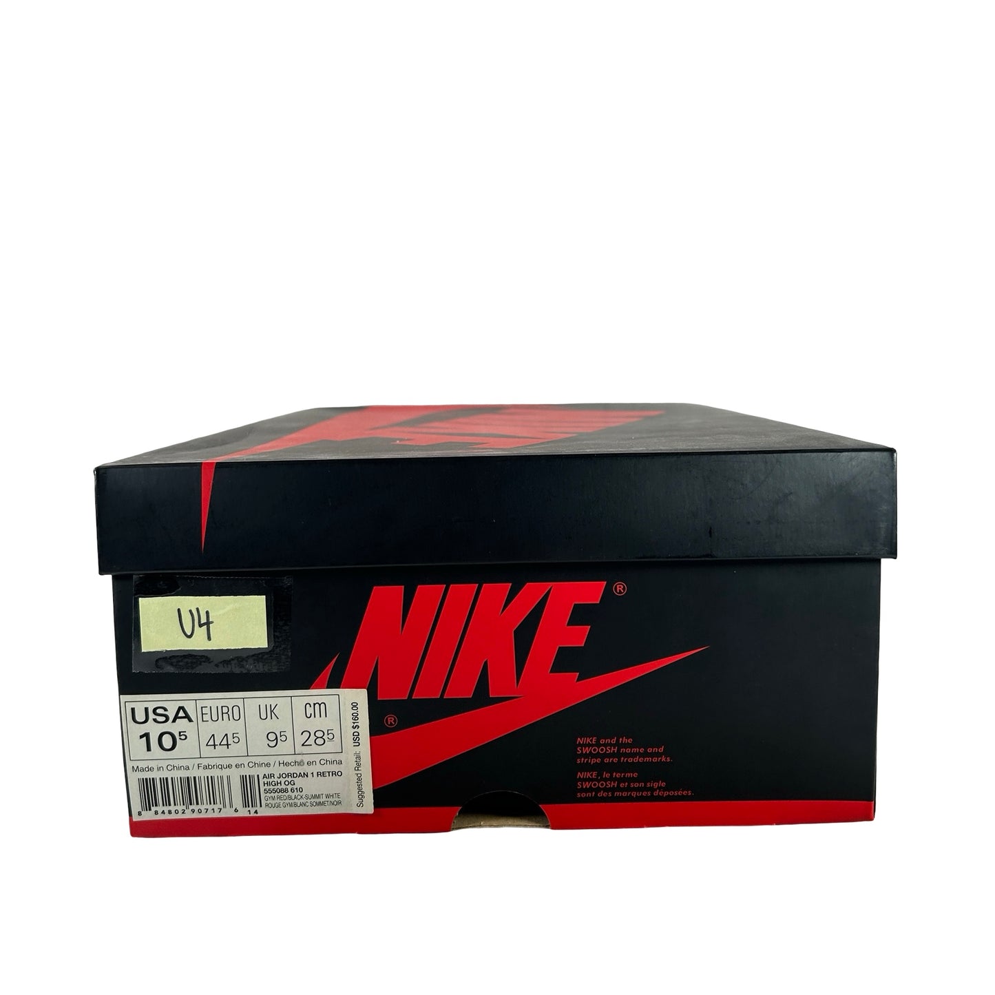 555088 610 Jordan 1 Bred Toe [USED] - 10.5 M (Used4)