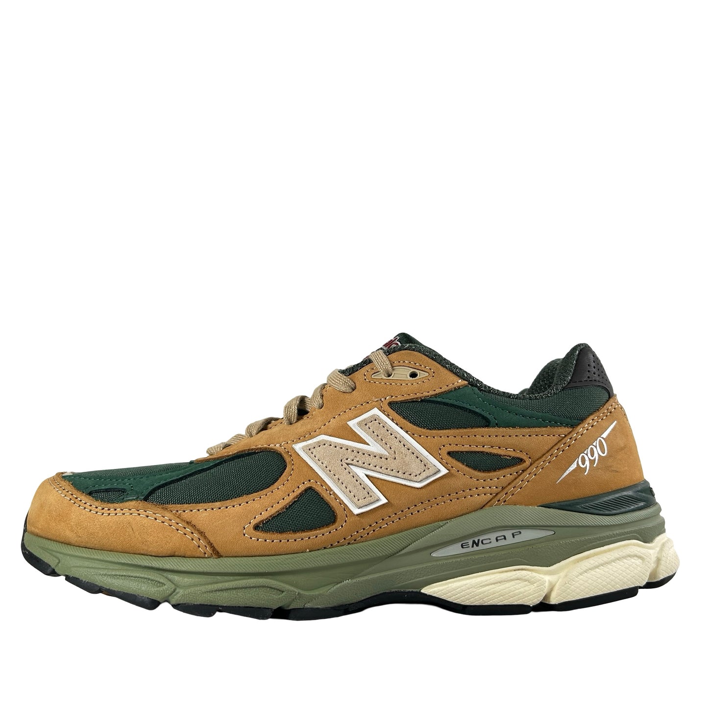 M990WG3 New Balance 990v3 MiUSA Tan Green [USED] - 9.5 M (Used)