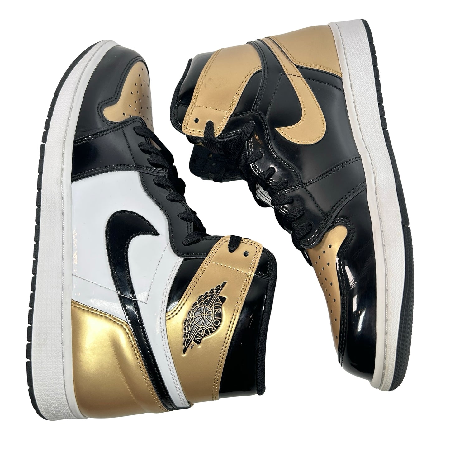 861428 007 Jordan 1 Retro High NRG Patent Gold Toe [USED] - 12 M (Used)