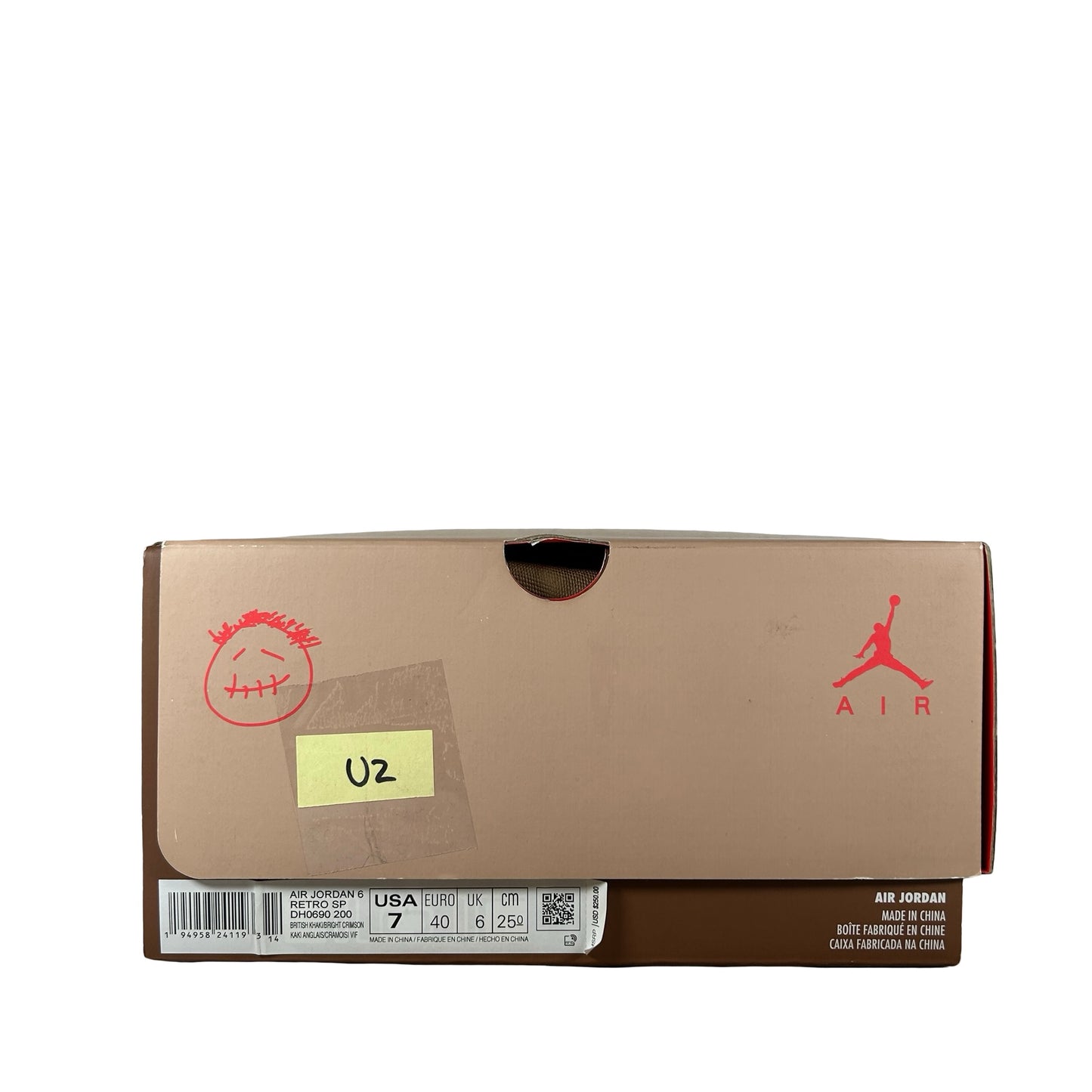 DH0690 200 Jordan 6 Retro Travis Scott British Khaki [USED] - 7 M (Used2)