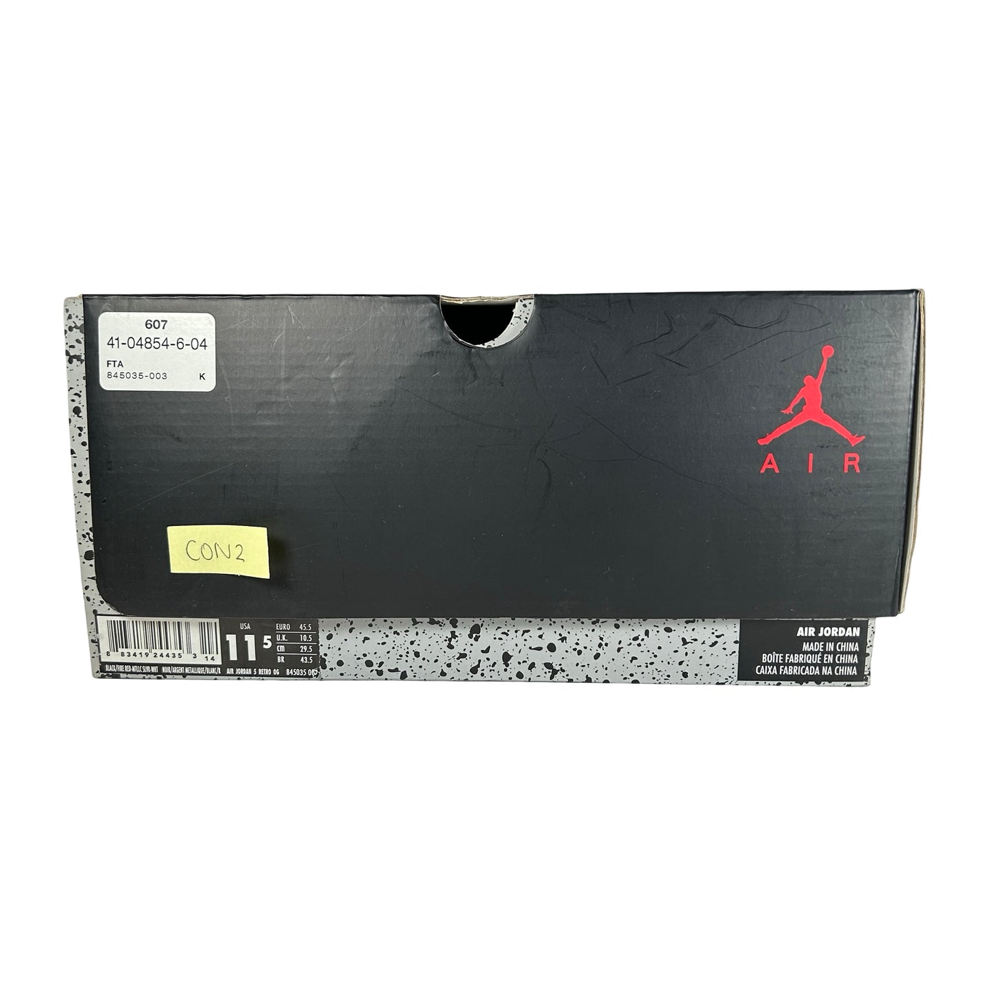 845035 003 Jordan 5 Retro Black Metallic (2016) [CONDITIONAL] - 11.5 M (Slight Yellowing2)