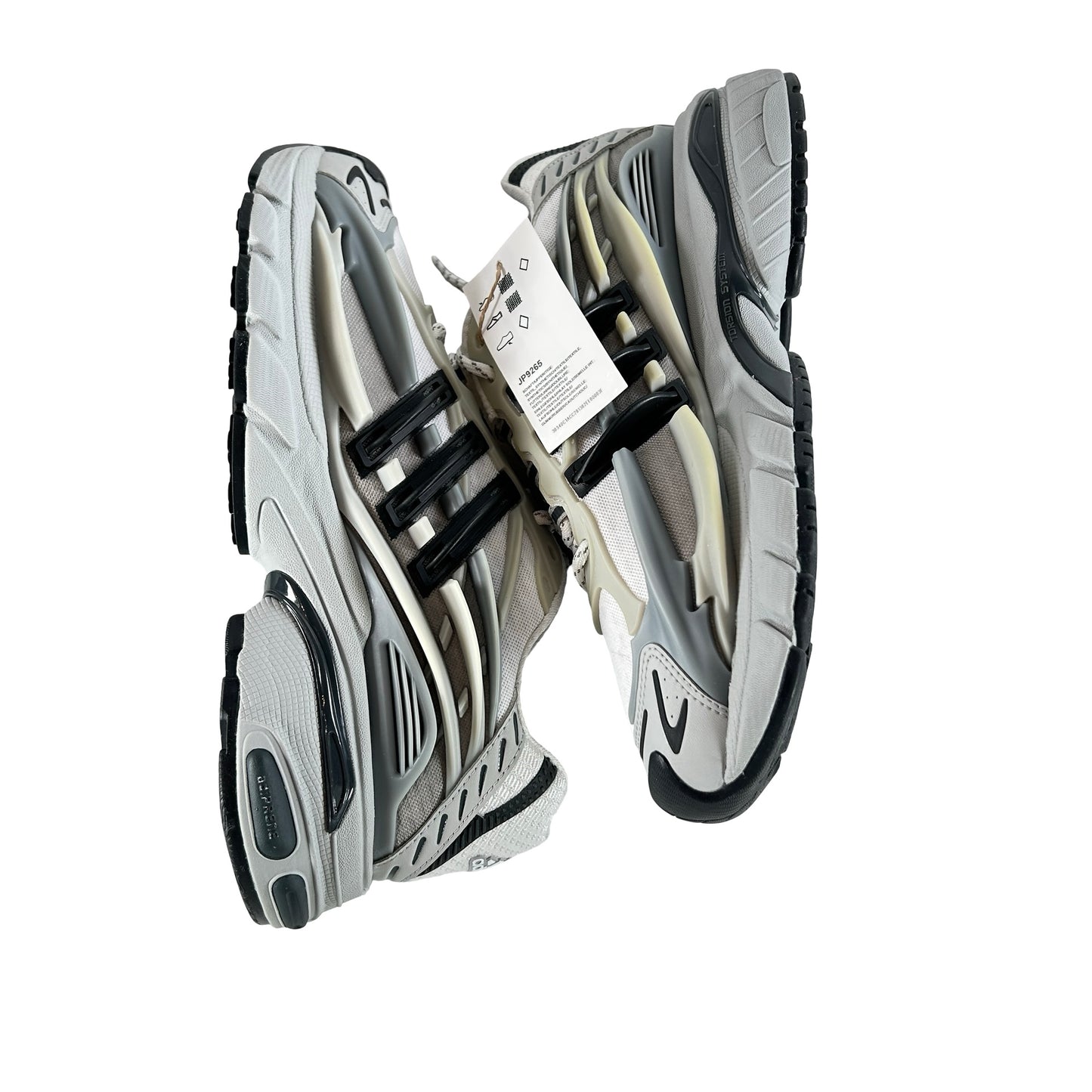 JP9265 adidas Adistar Jellyfish Pharrell Williams Solid Grey Black - 9 M (Slight Yellowing on Right Shoe)