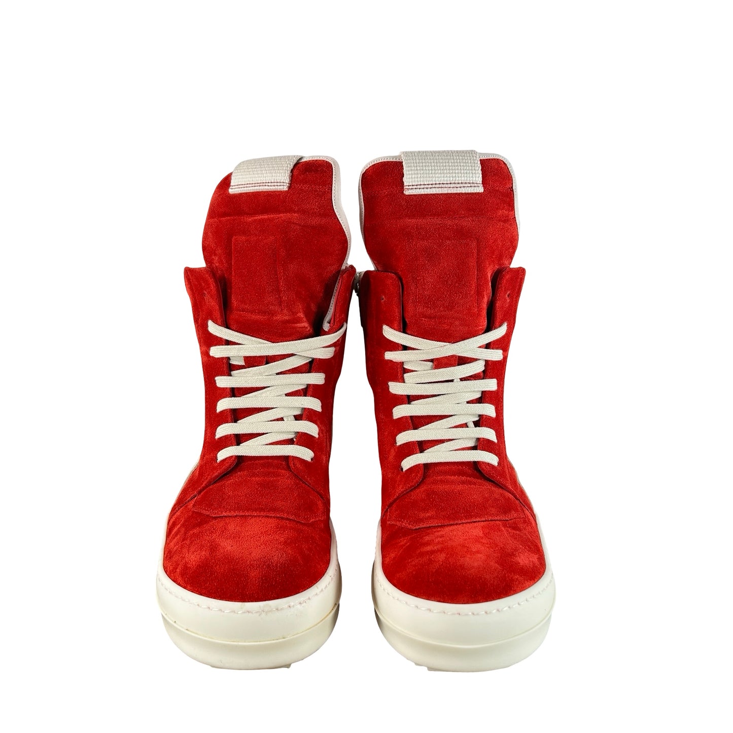 RR01F2894 LVSLCO 7311 Rick Owens Geobasket High Carnelian Milk [USED] - 42 EU / US 9 M (Used)