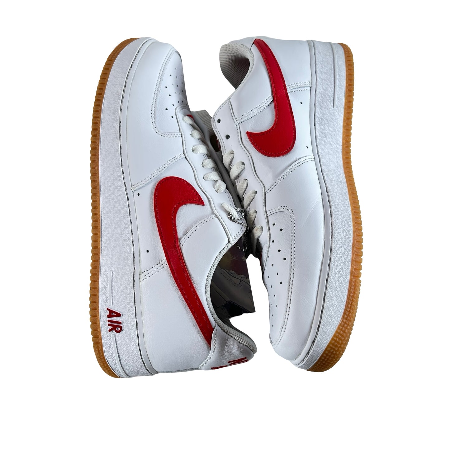 DJ3911 102 Nike Air Force 1 '07 Low Color of the Month University Red Gum [USED] - 13 M (Used)