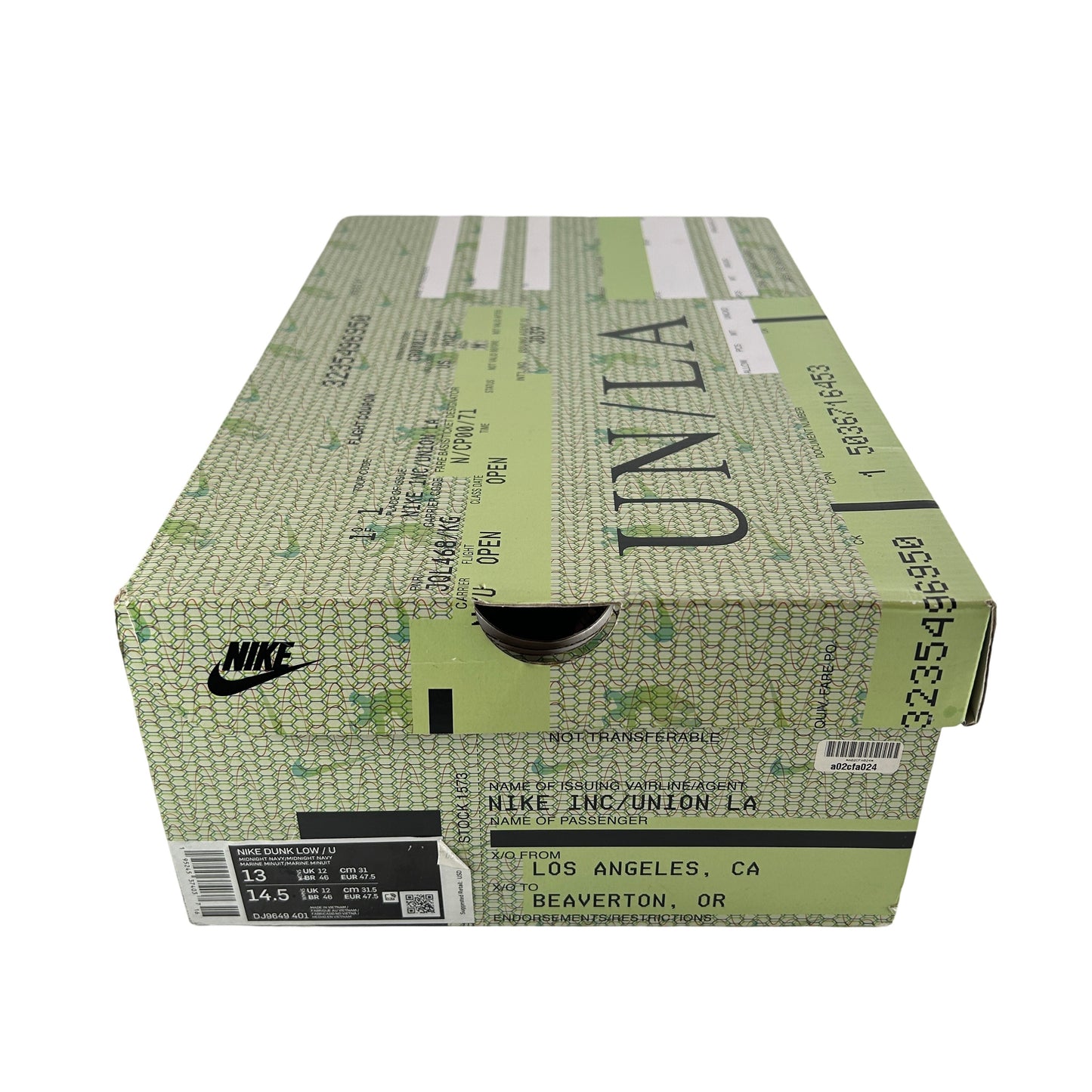 DJ9649 401 Dunk Low Union Pistachio [USED] - 13 M (Used)