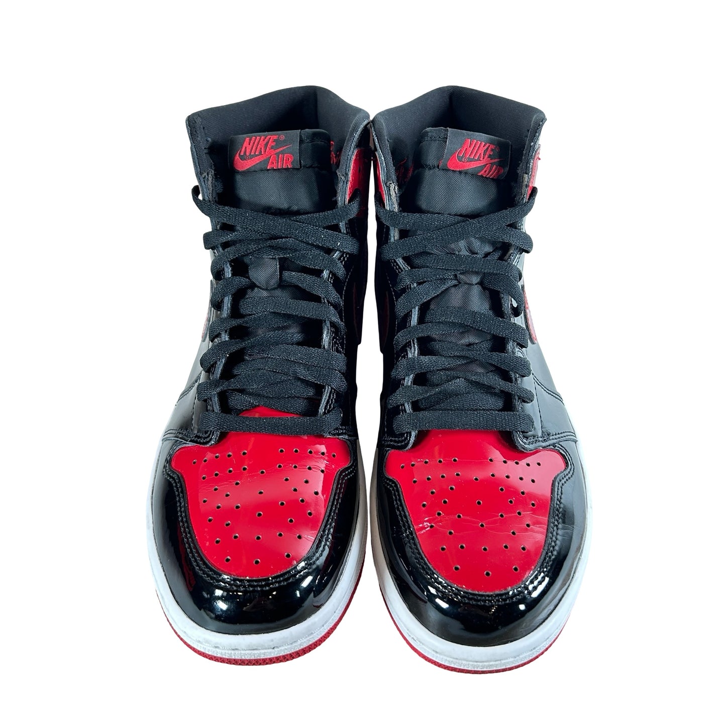 555088 063 Jordan 1 Retro High OG Patent Bred [USED] - 10 M (Used7)