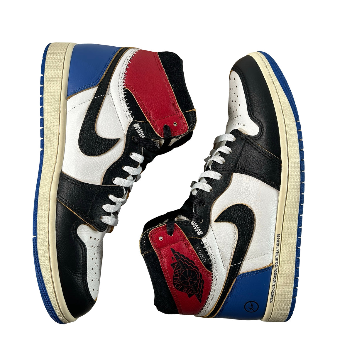 IO7847 002 Jordan 1 Retro High OG SP Fragment x Union LA Varsity Red Sport Royal [USED] - 10 M (Used4)
