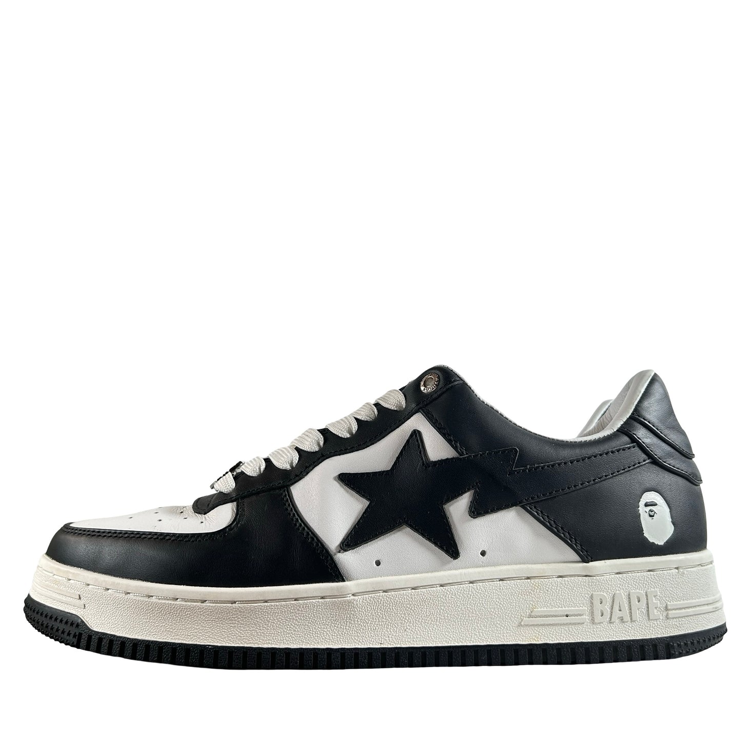 1I70-191-007 A Bathing Ape Bape Sta White Black (2022) [USED] - 11 M (Used)