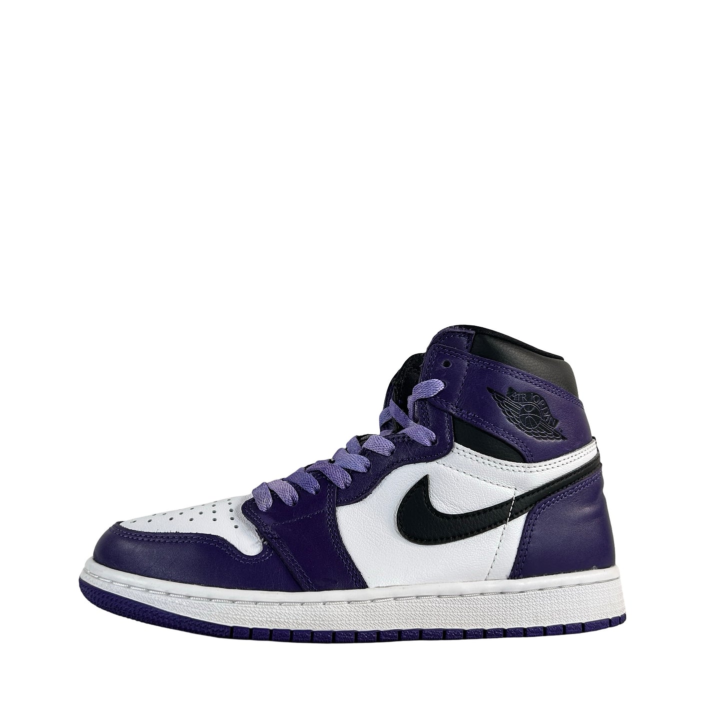 555088 500 Jordan 1 Court Purple [USED] - 7.5 M (Used) (No Box)