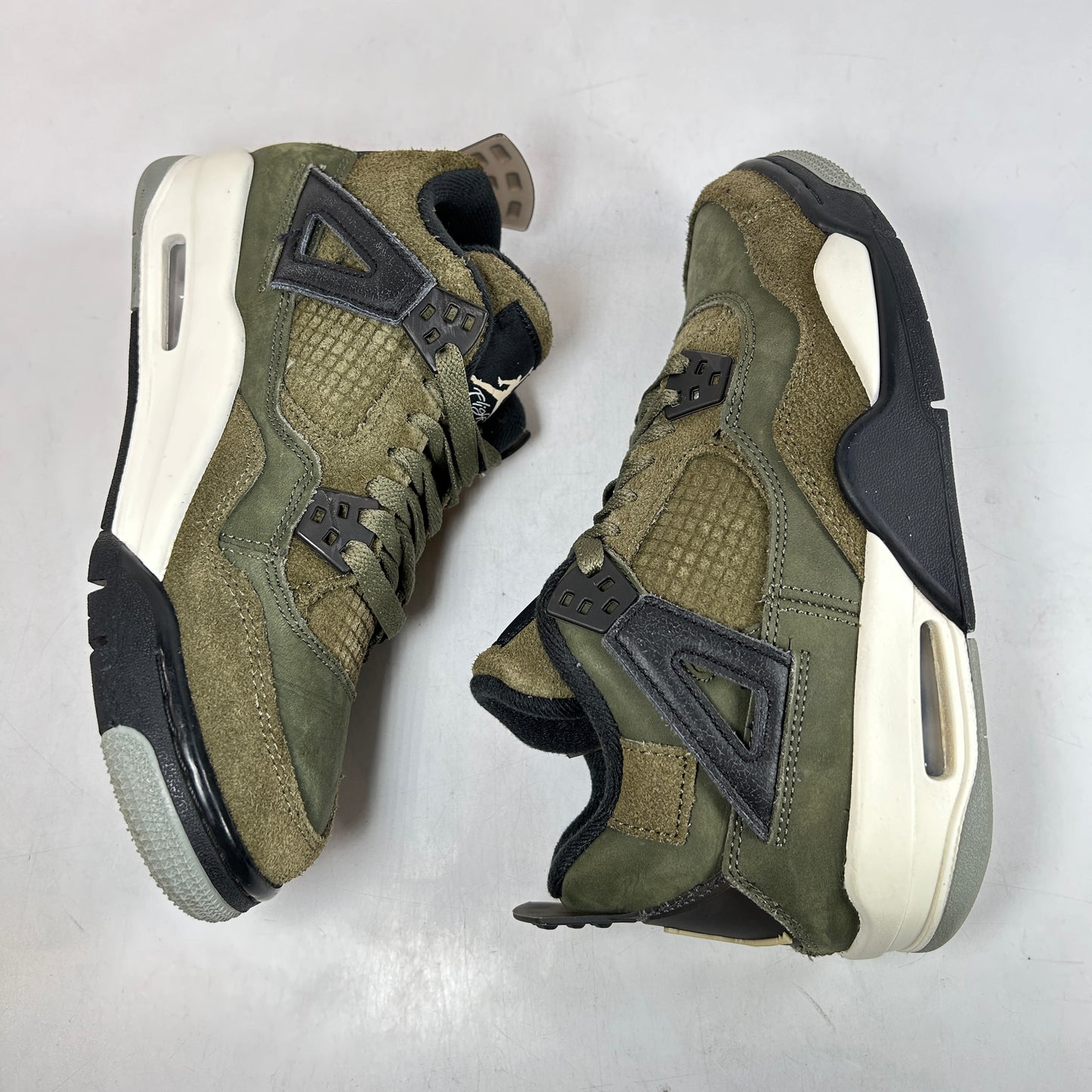 FB9928 200 Jordan 4 Retro SE Craft Medium Olive (GS) [USED] - 6.5 Y (Used)