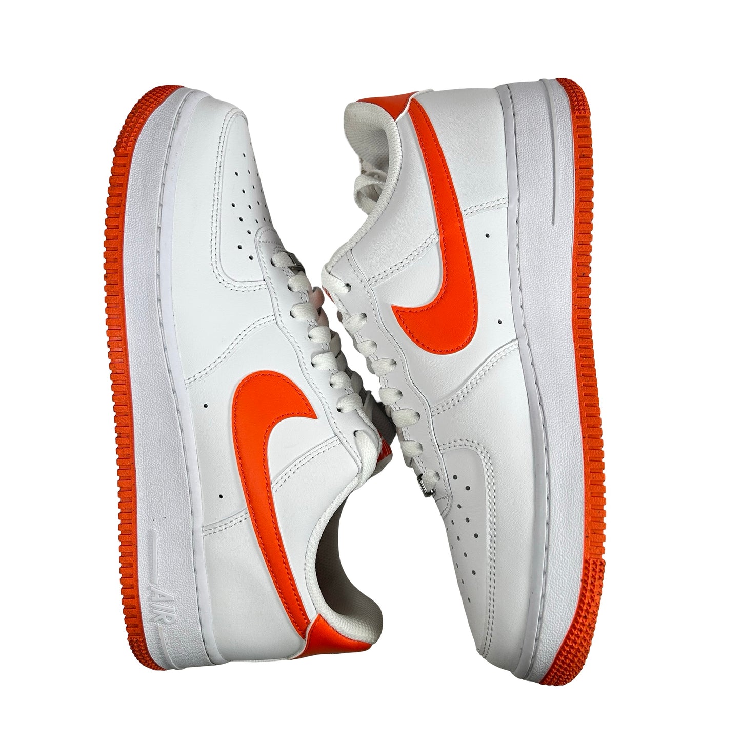 FJ4146 109 Nike Air Force 1 Low '07 Safety Orange [USED] - 9 M (Used) (No Box)