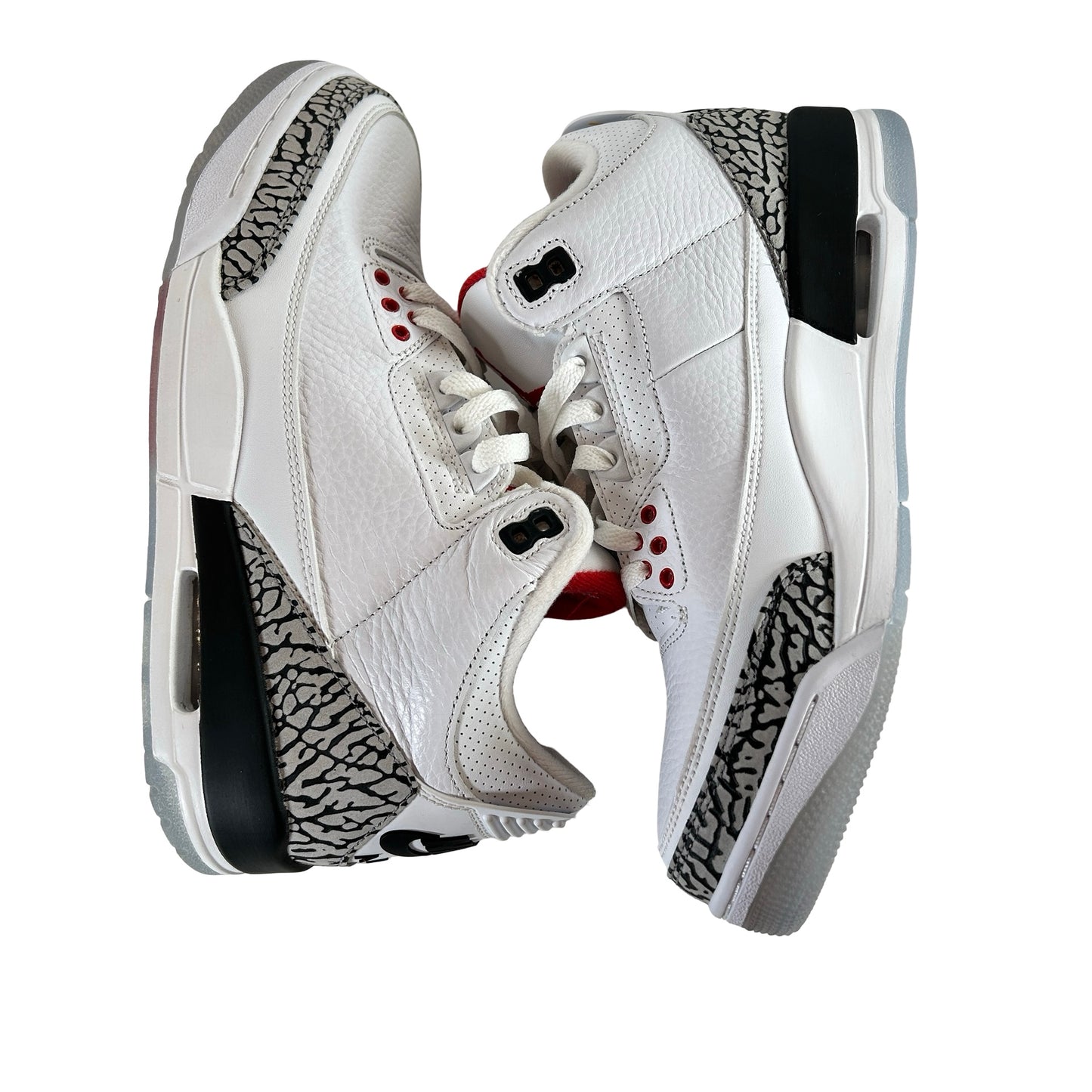 923096 101 Jordan 3 Retro Free Throw Line White Cement [CONDITIONAL] - 8.5 M (Yellowing Soles)
