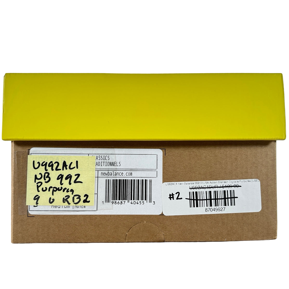 U992AC1 New Balance 992 MiUSA Action Bronson Digitalis Purpurea [USED] - 9 M (Used2) (Replace Box2)