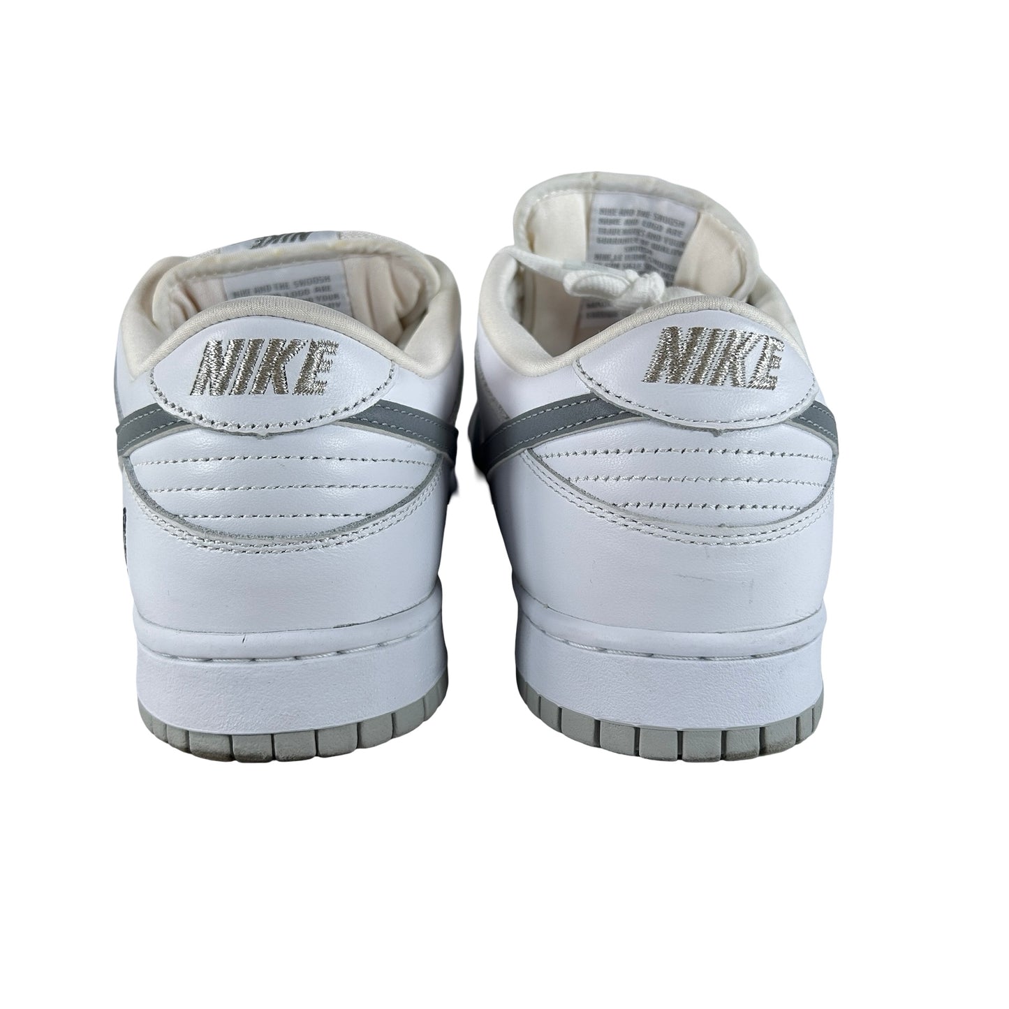 HQ8487 100 Nike SB Dunk Low Supreme 94 White Metallic Silver [USED] - 10.5 M (Used)