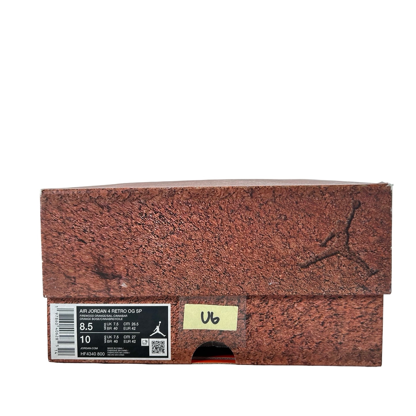 HF4340 800 Air Jordan 4 Retro OG SP Nigel Sylvester Brick by Brick [USED] - 8.5 M (Used6)
