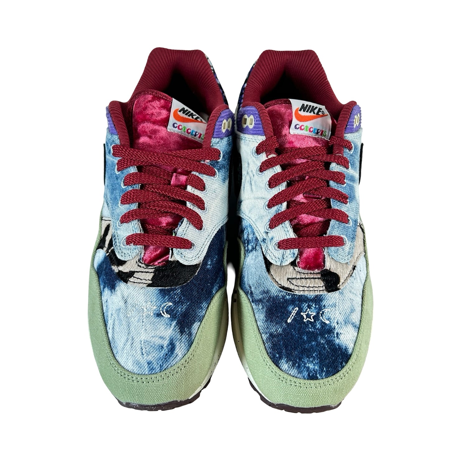 DN1803 300 Nike Air Max 1 Concepts Denim Olive Canvas [USED] - 9 M (Used) (No Box)