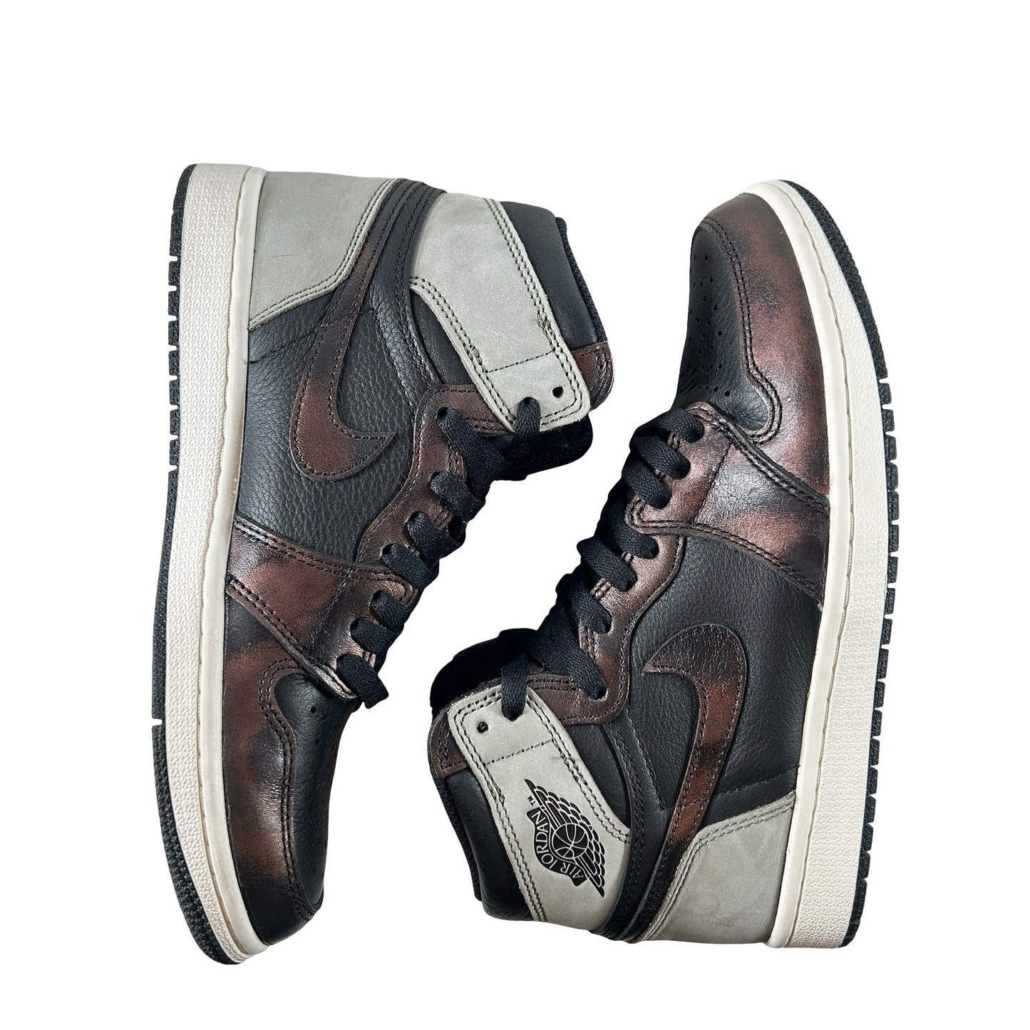 555088 033 Jordan 1 Retro High Light Army Rust Shadow Patina [USED] - 7 M (Used)