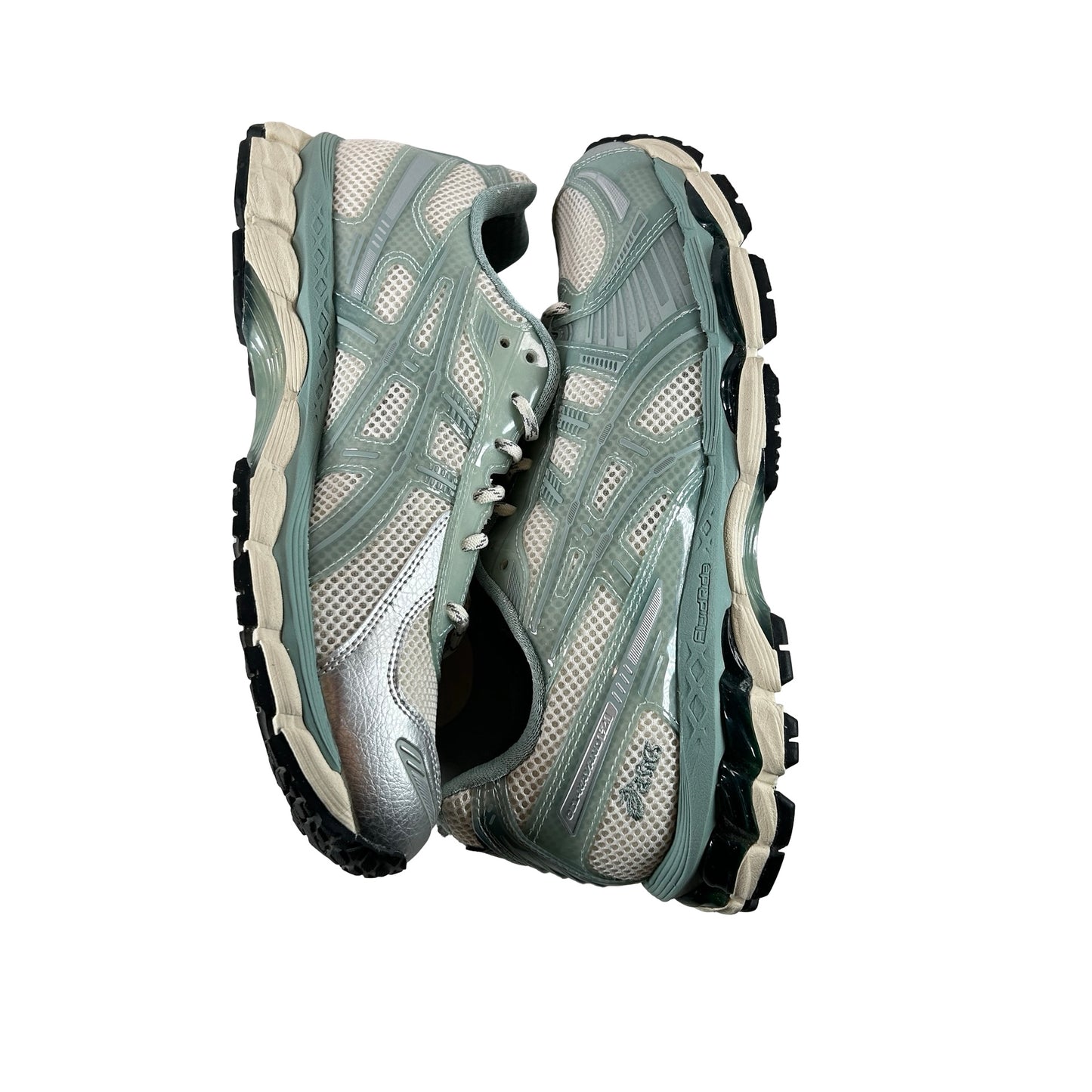 1203A675 100 ASICS Gel-Kayano 12.1 Kith Cream Sage [USED] - 8 M (Used)