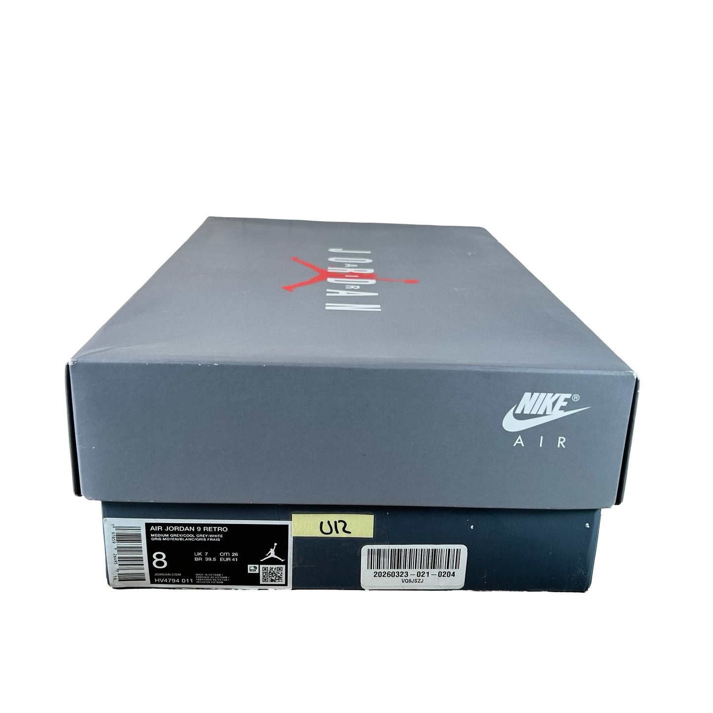 HV4794 011 Jordan 9 Retro Cool Grey (2025) [USED] - 8 M (Used12)