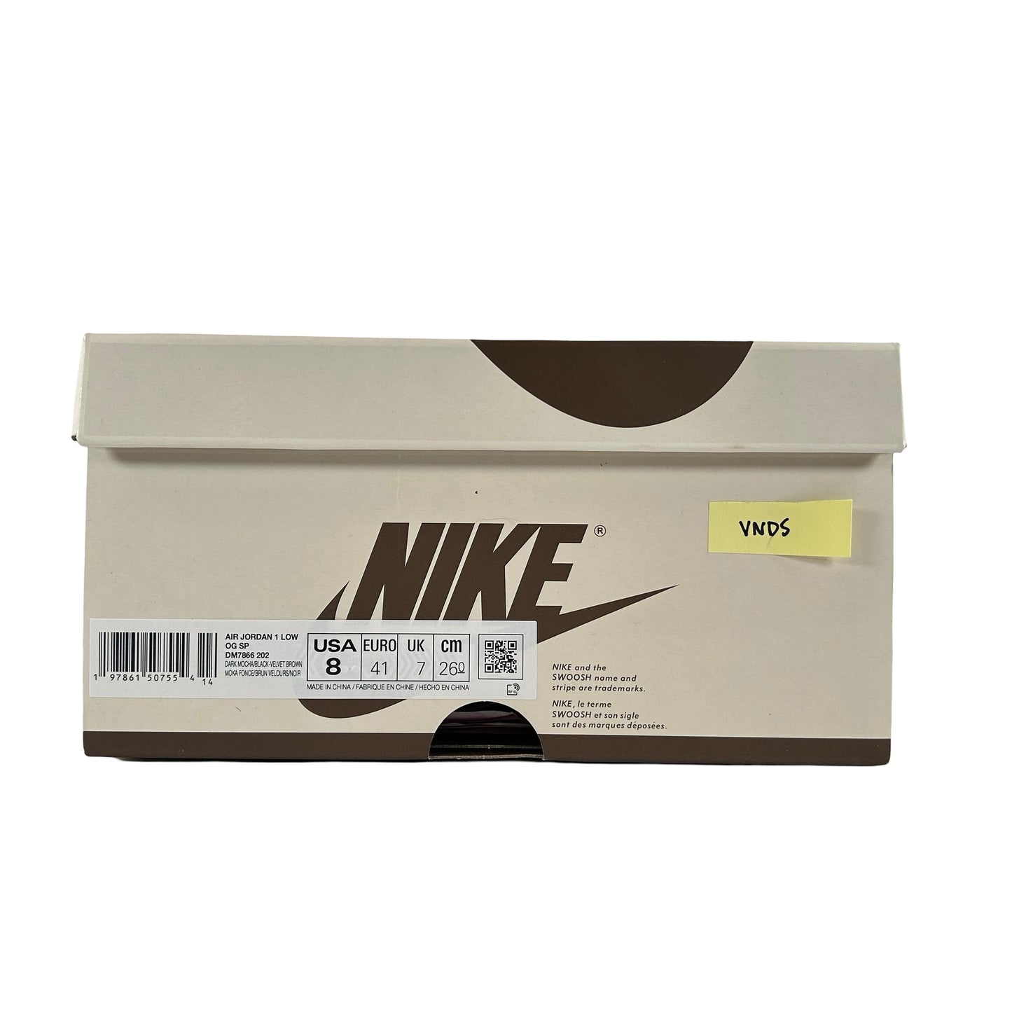 DM7866 202 Jordan 1 Retro Low OG SP Travis Scott Velvet Brown [USED] - 8 (VNDS)