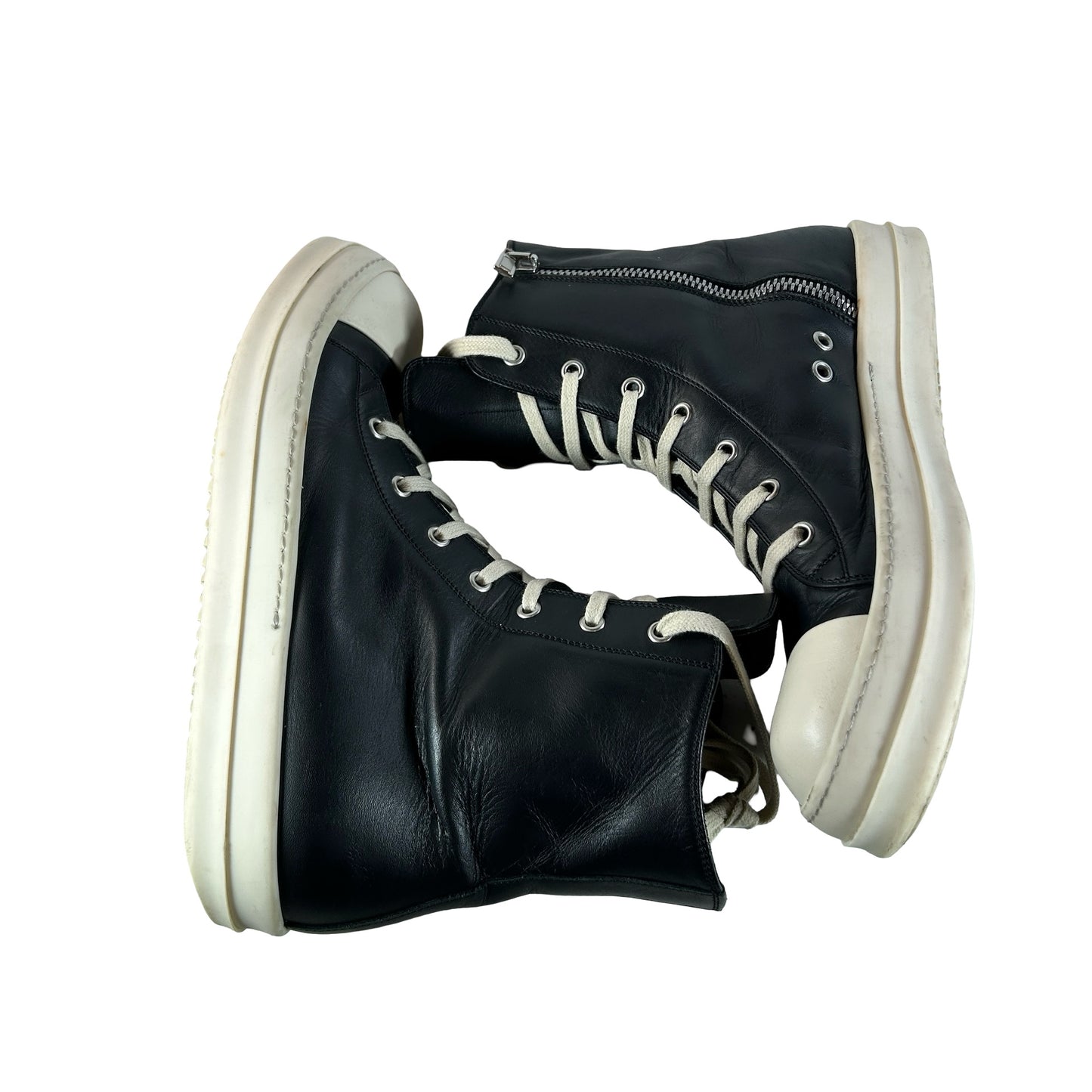 RU01C4890 LPO 911 Rick Owens EDFU High 'Black Milk' [USED] - EU 42 (Used)