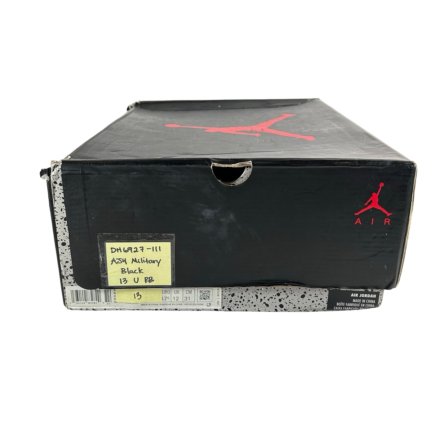 DH6927 111 Jordan 4 Retro Military Black [USED] - 13 M (Used) (Replace Box)