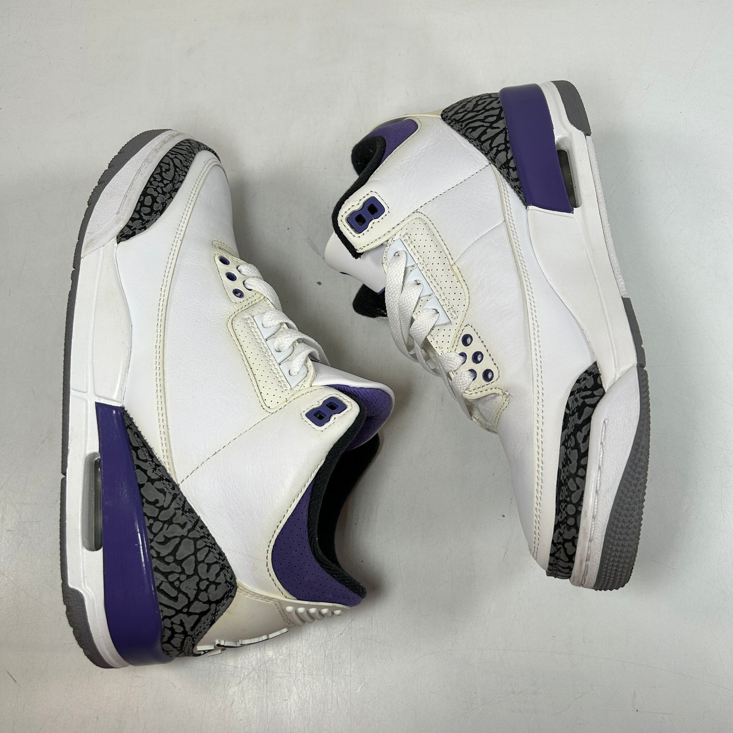 CT8532 105 Jordan 3 Retro Dark Iris [USED] - 8.5 M (Used) (No Box)