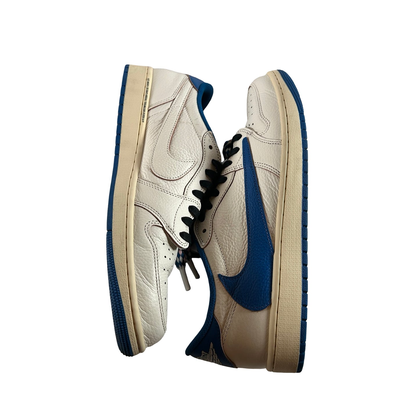DM7866 104 Jordan 1 Retro Low OG SP Fragment x Travis Scott Sail Military Blue [USED] - 12 M (Used)