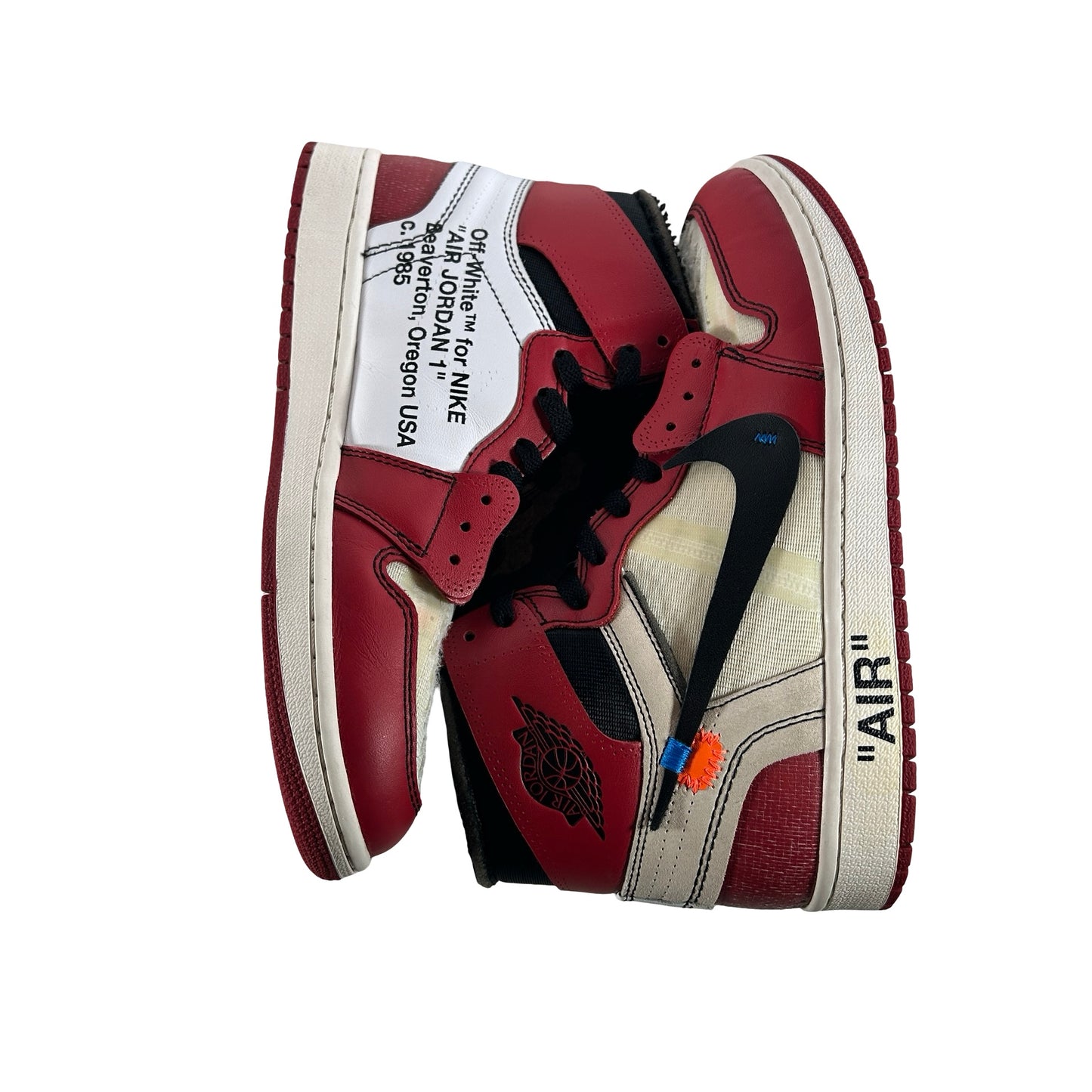AA3834 101 Jordan 1 Retro High Off-White Chicago [USED] - 9 M (Used)