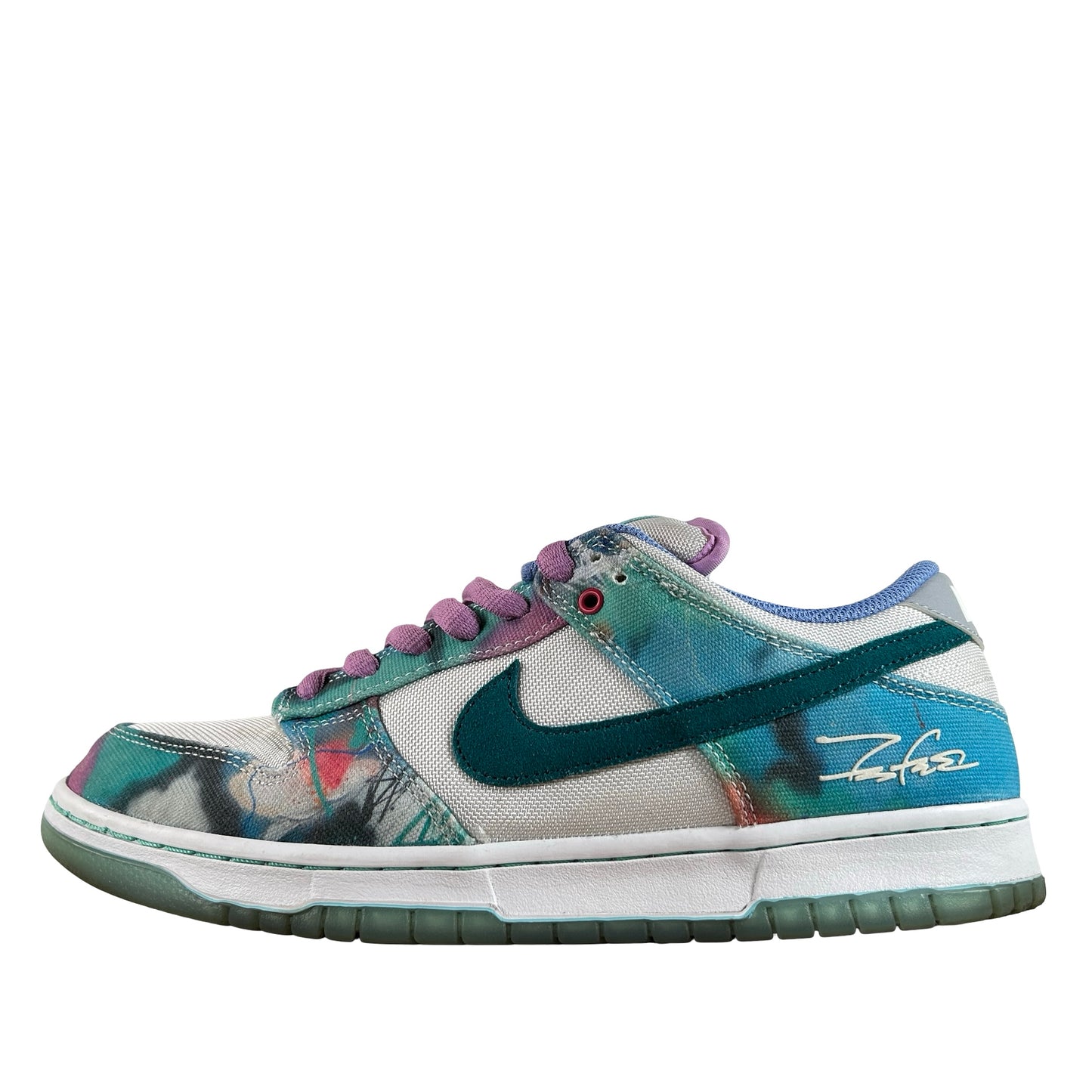 HF6061 400 Nike SB Dunk Low Futura Laboratories Bleached Aqua [USED] - 10.5 M (Used) (No Box)