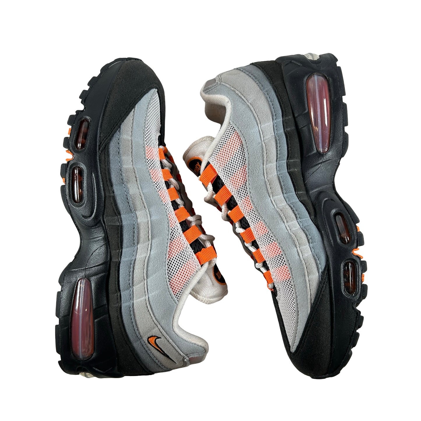 HM4740 101 Nike Air Max 95 OG Big Bubble Bright Mandarin 2.0 (2025) [USED] - 7.5 M (Used) (No Box)