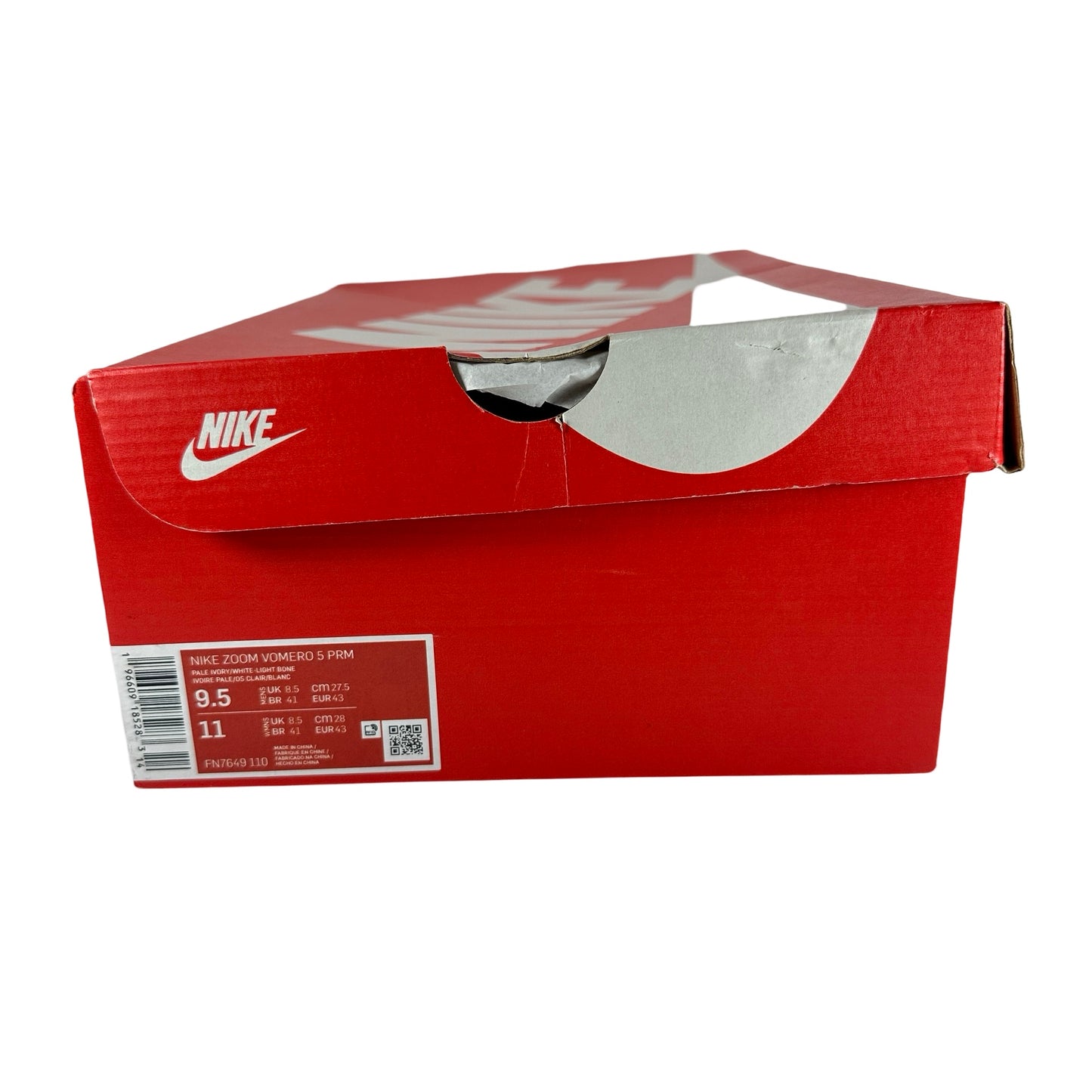 FN7649 110 Nike Zoom Vomero 5 Supersonic Light Bone Black [USED] - 9.5 M (Used)