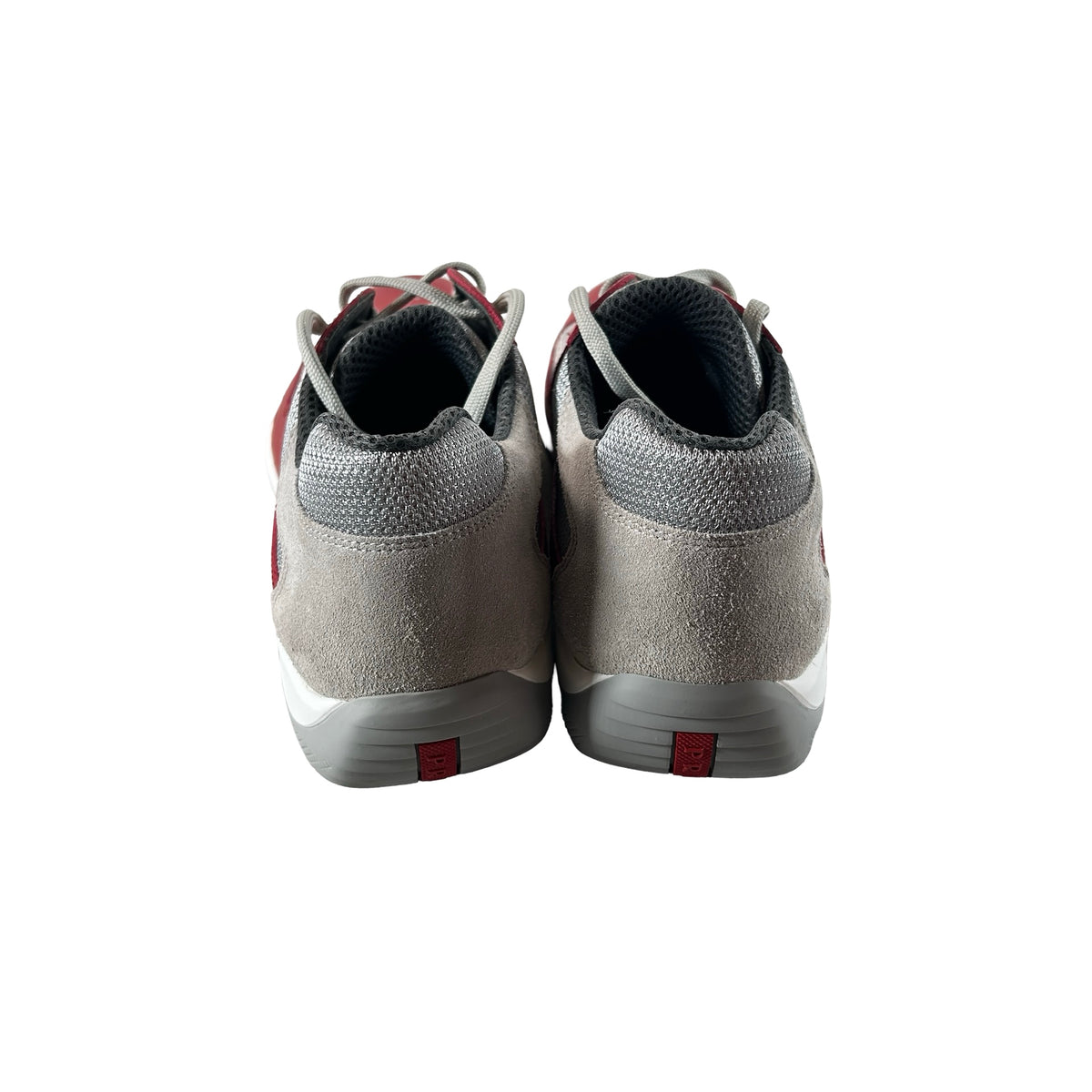 PS0906 5RU F0011 Prada America’s Cup Original Sneakers Rosso Red [USED] - PRADA 8 / US 9 M (Used)