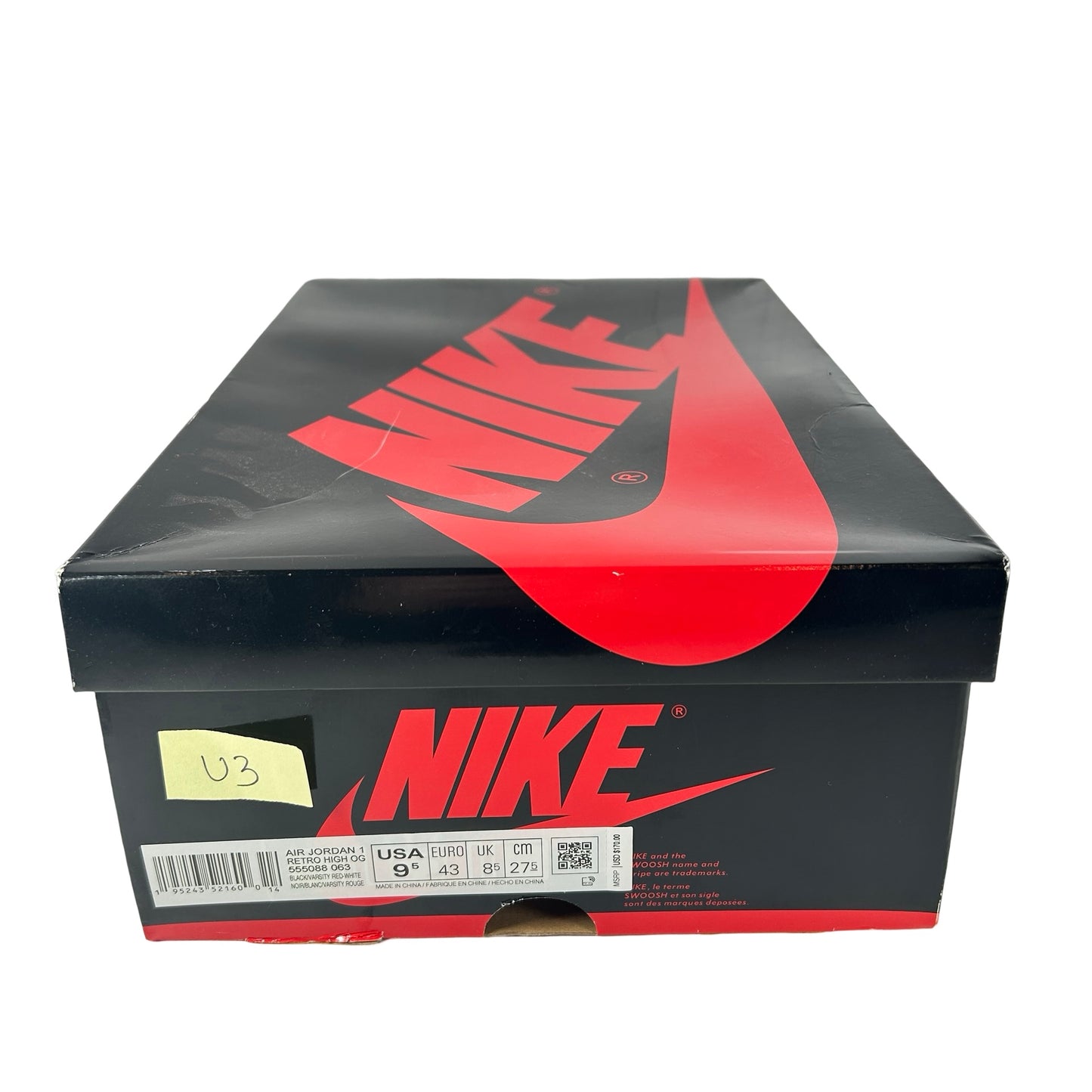 555088 063 Jordan 1 Retro High OG Patent Bred [USED] - 9.5 M (Used3)