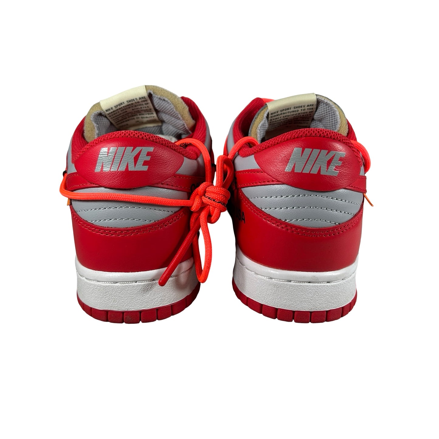 CT0856 600 Dunk Low Off-White Red [USED] - 8.5 M (Used)
