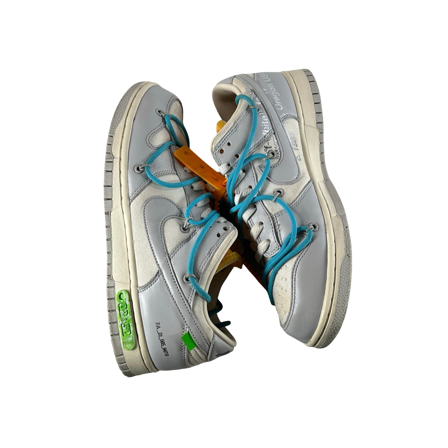 DM1602 115 Nike Dunk Low Off-White Lot 2 [USED] - 8.5 M (Used)