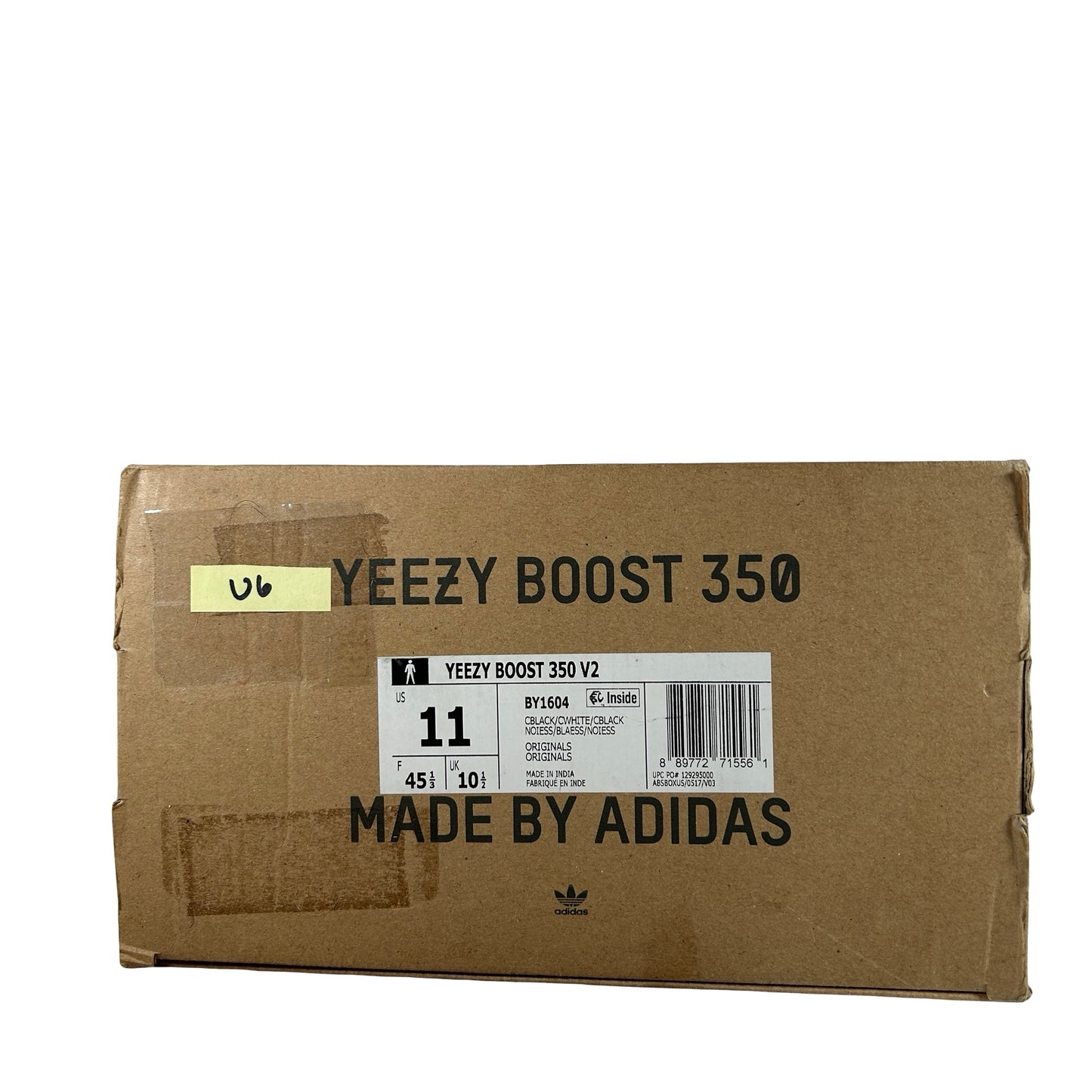 BY1604 adidas Yeezy Boost 350 V2 Core Black White [USED] - 11 M (Used6)