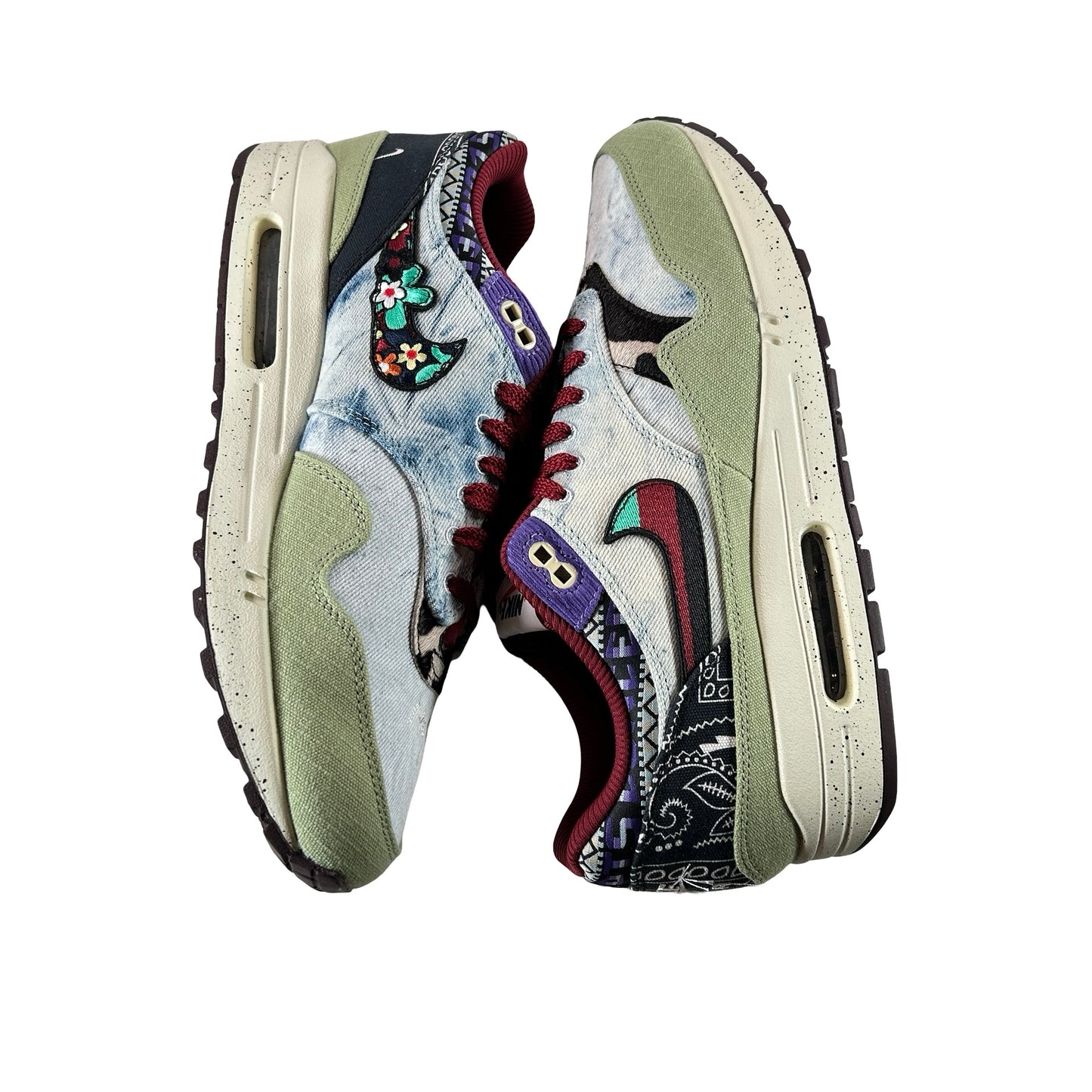 DN1803 300 Nike Air Max 1 Concepts Denim Oliva Lona