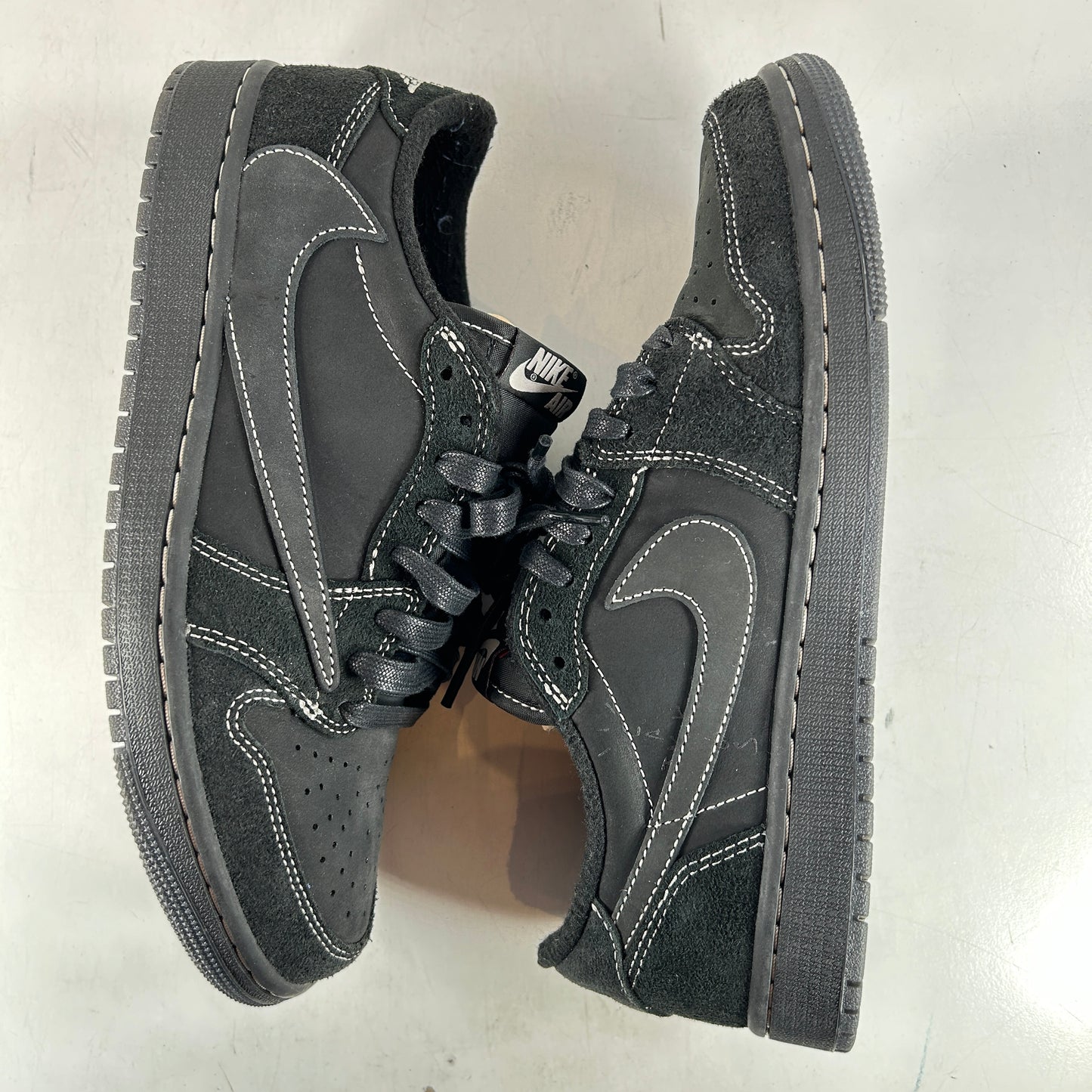 DM7866 001 Jordan 1 Retro Low OG Travis Scott Black Phantom [USED] - 9.5 M (Used) (No Box)