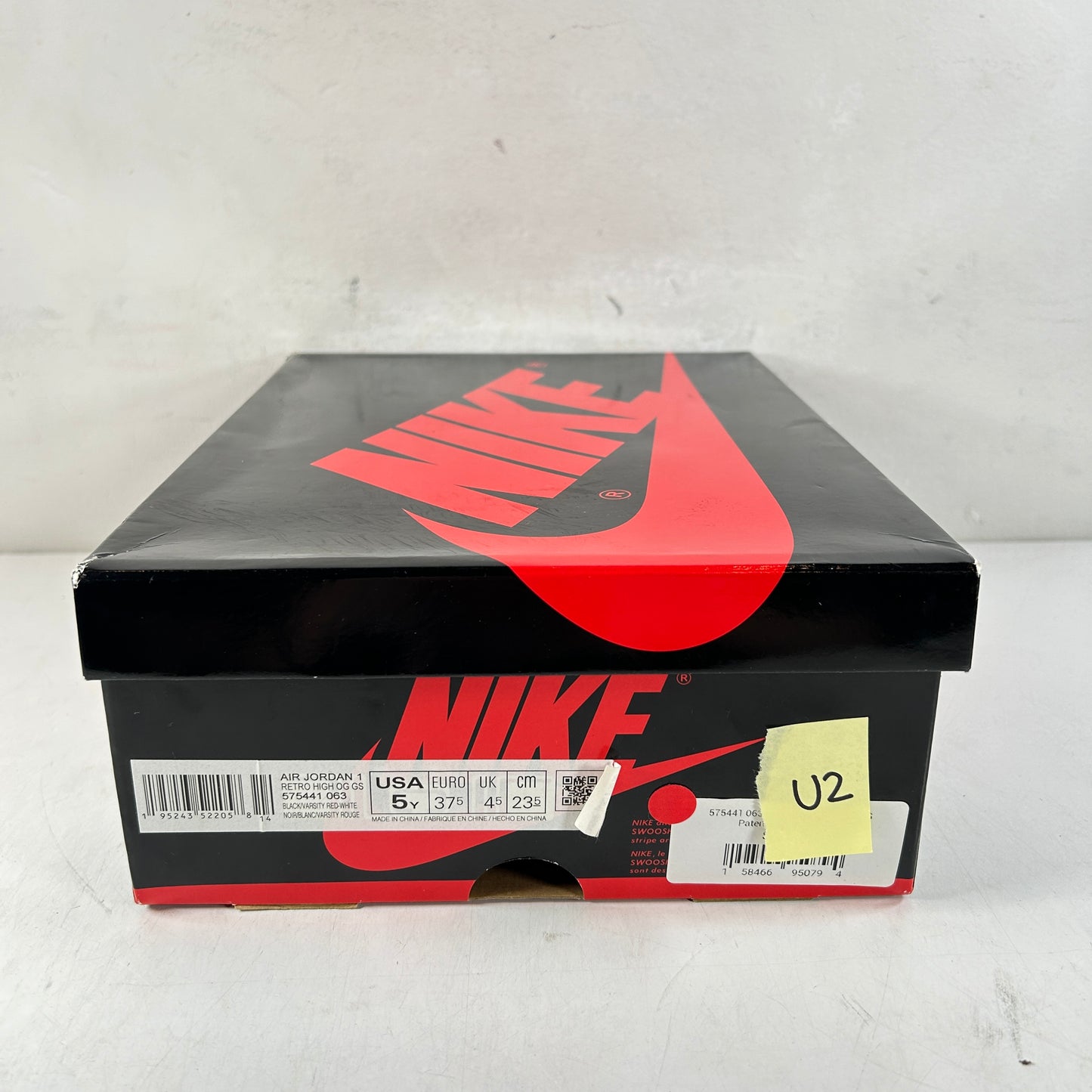 575441 063 Jordan 1 Retro High OG Patent Bred (GS) [USED] - 5 Y (Used2)