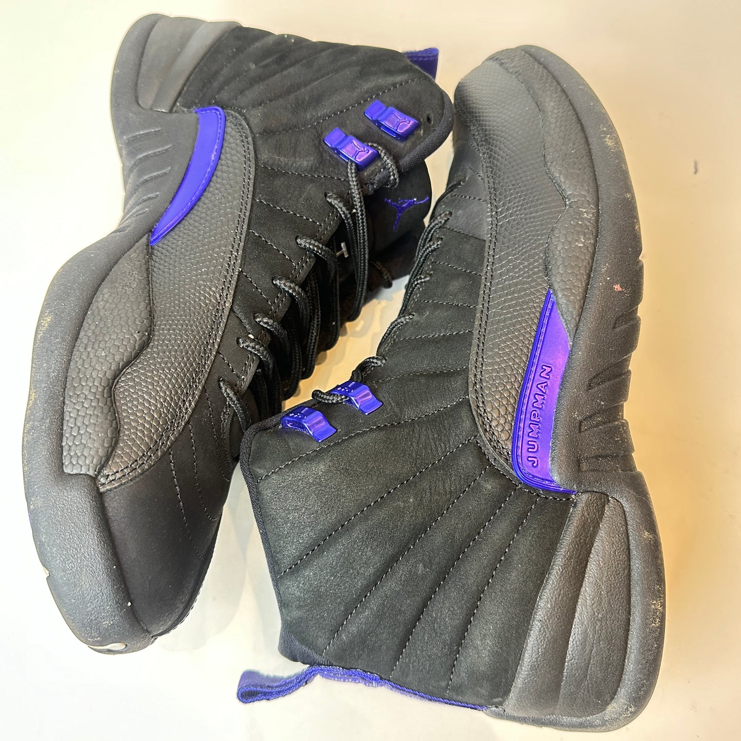 CT8013 005 Jordan 12 Retro Black Dark Concord [USED] - 9.5 M (Used) (No Box)