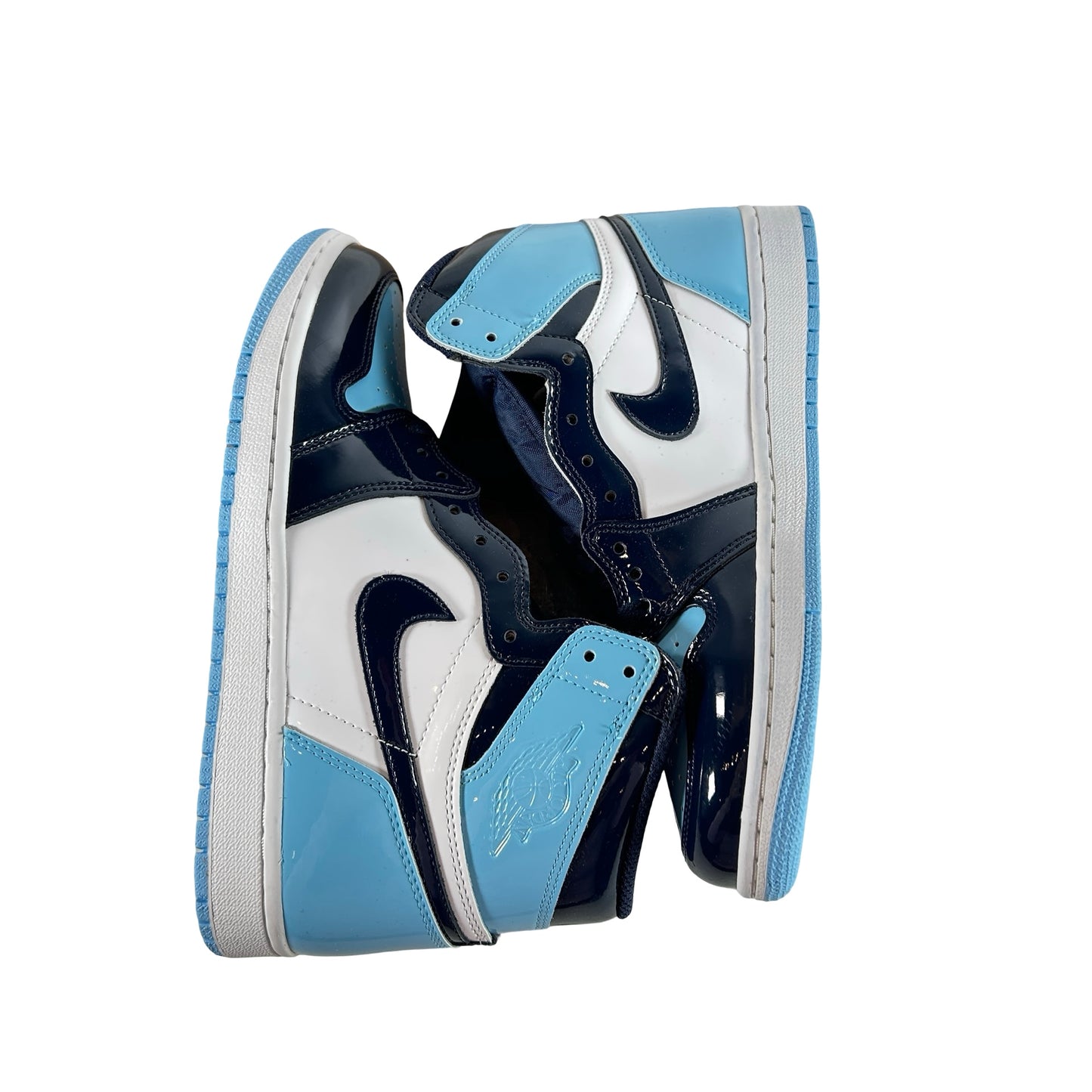 CD0461 401 Air Jordan 1 Retro High UNC Patent (Women's) - 9 W (Dye On Midsole)